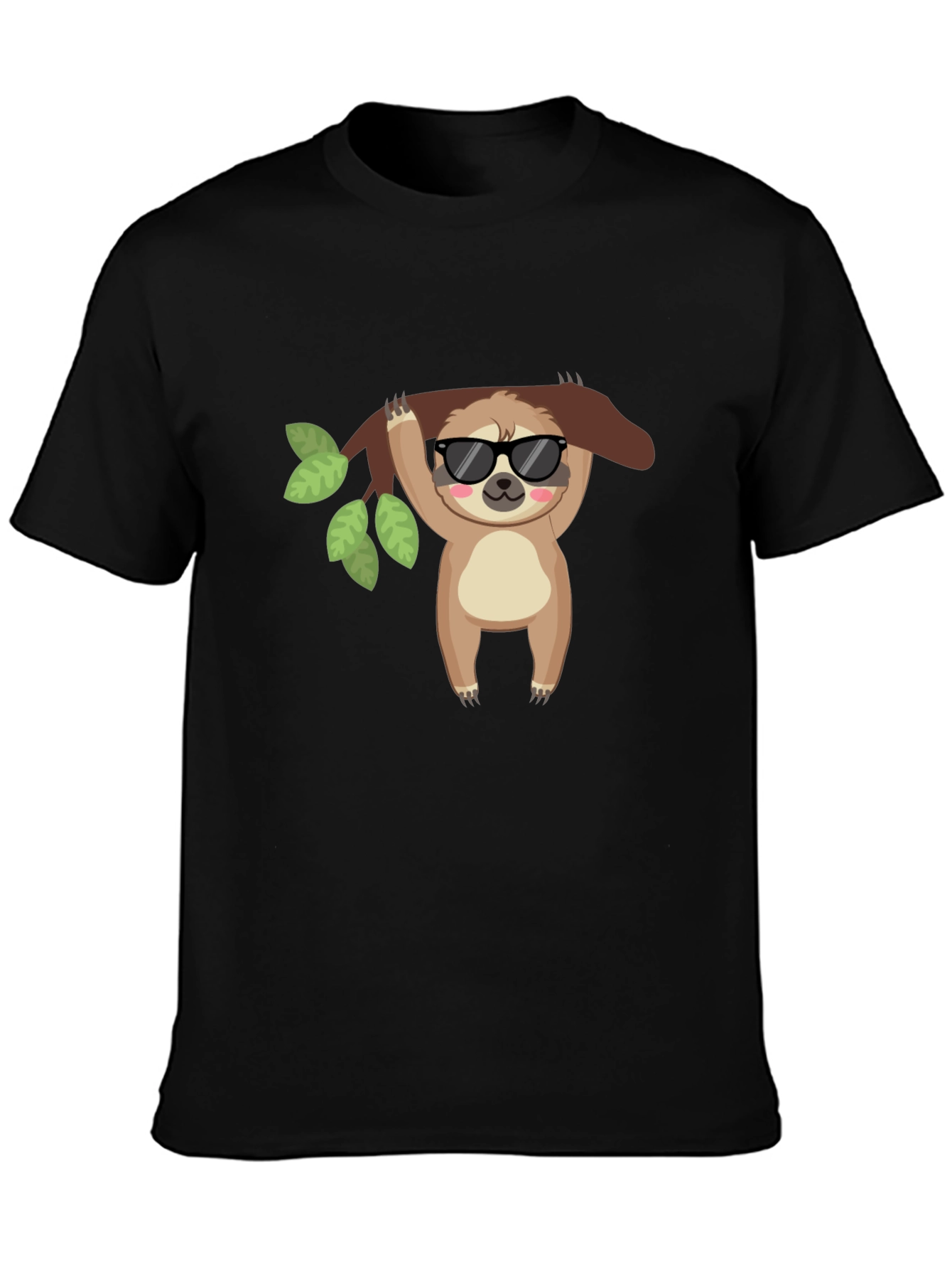 Cool Sloth Black T-Shirt