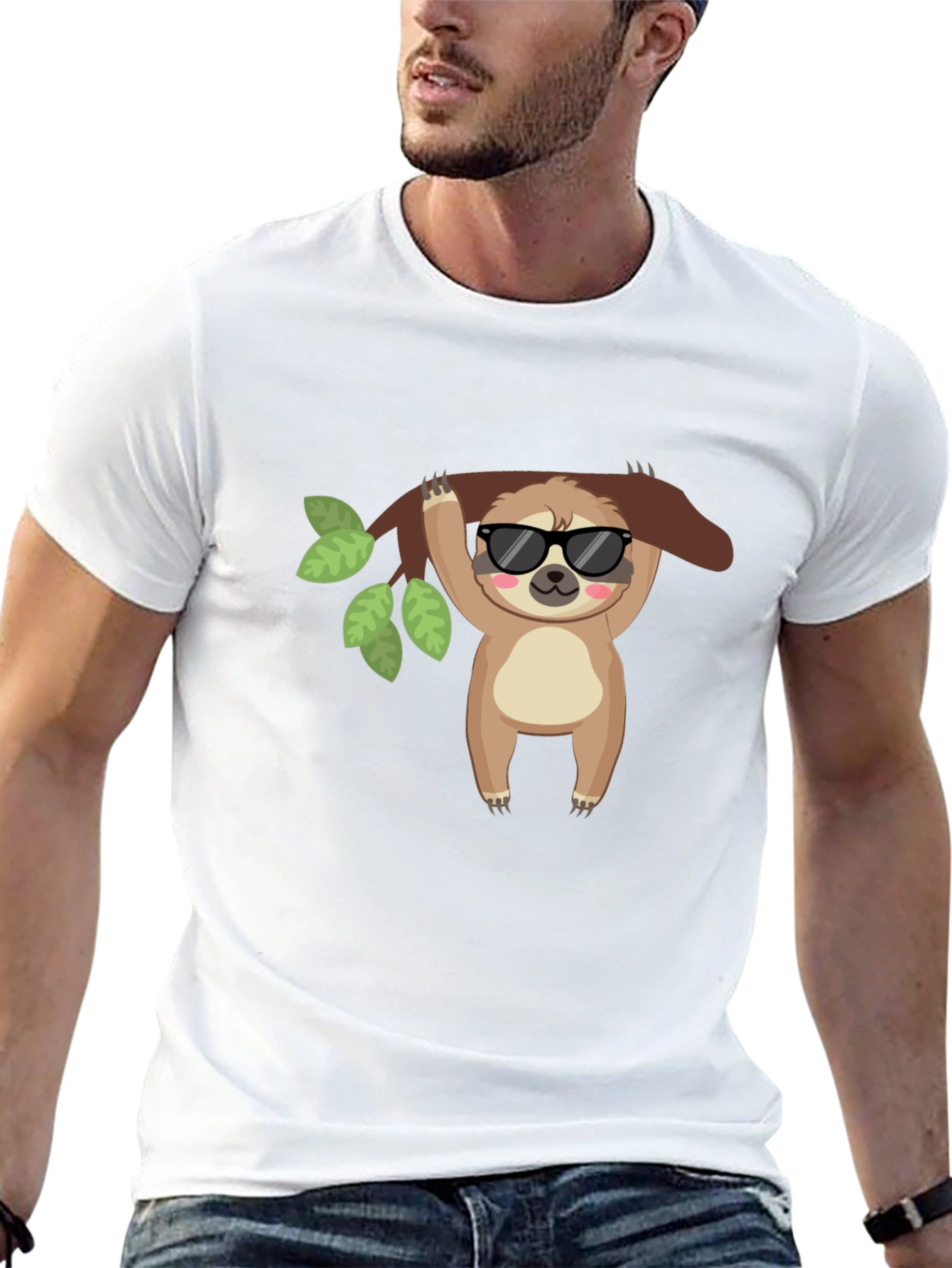 Cool Sloth Black T-Shirt