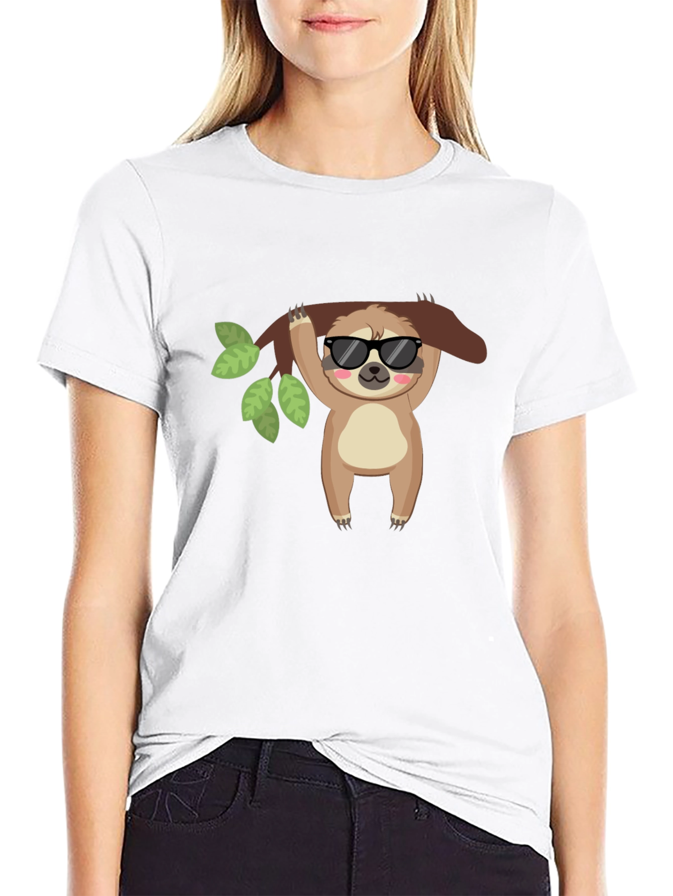 Cool Sloth Black T-Shirt