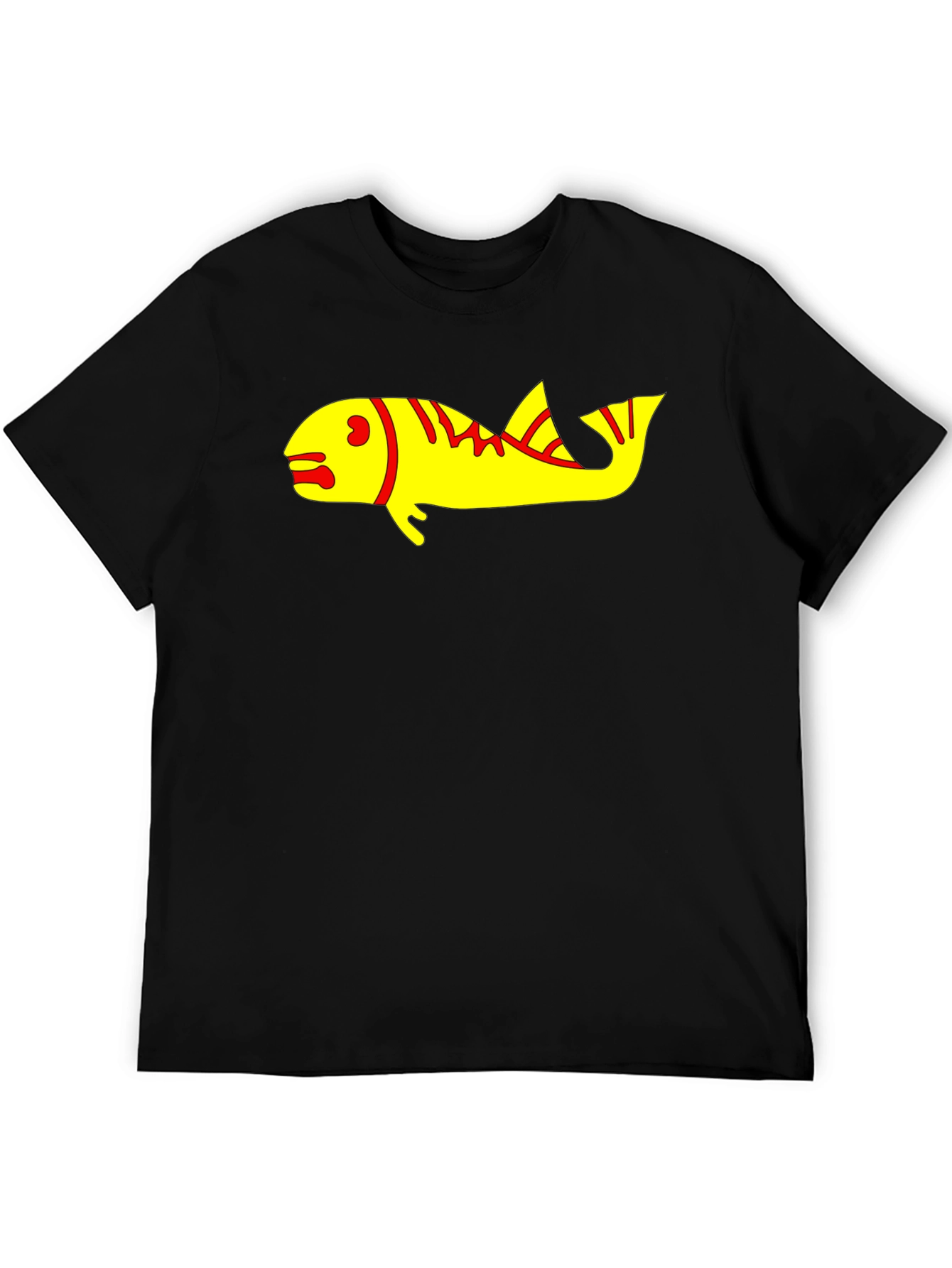 Fish Graphic Black T-Shirt