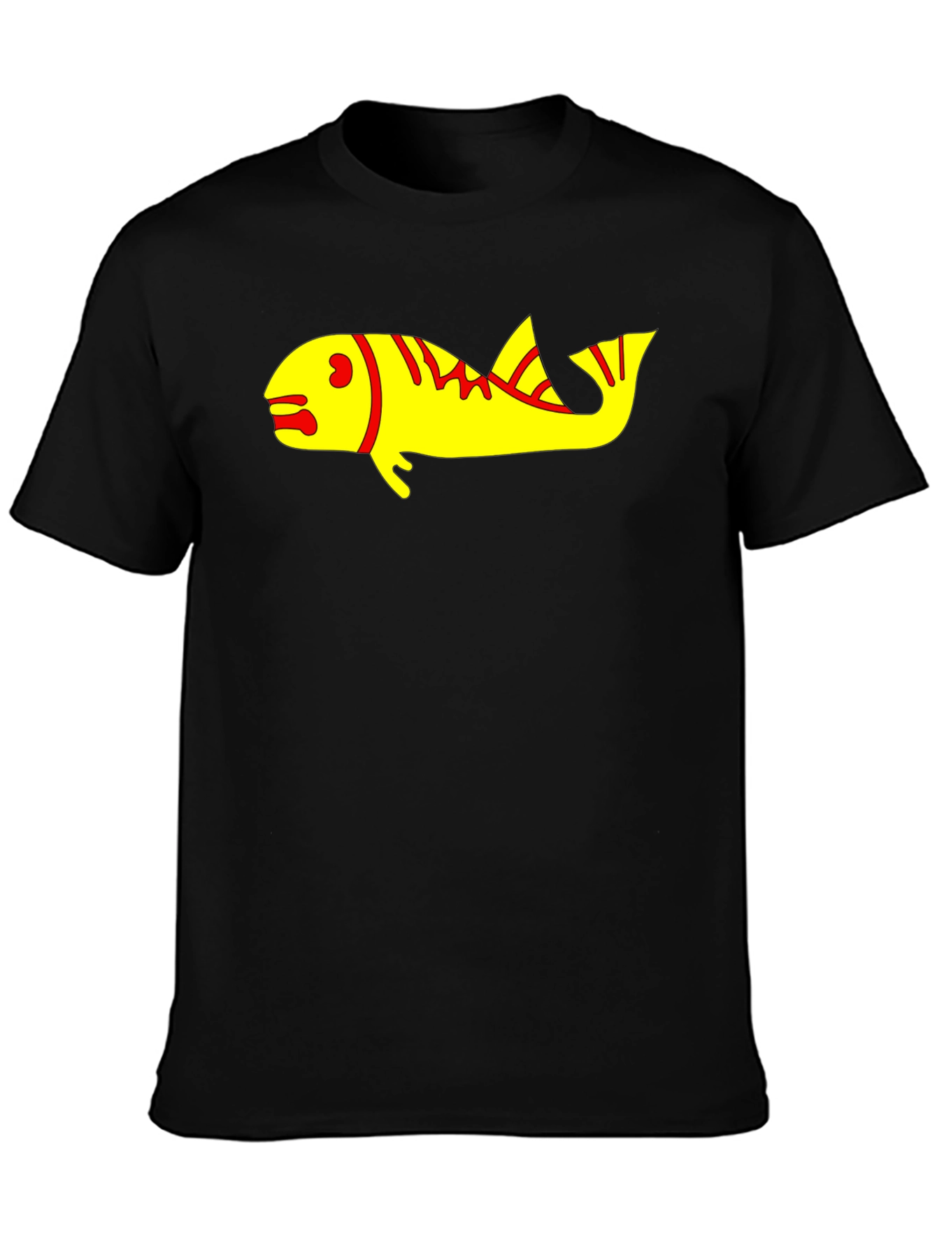Fish Graphic Black T-Shirt