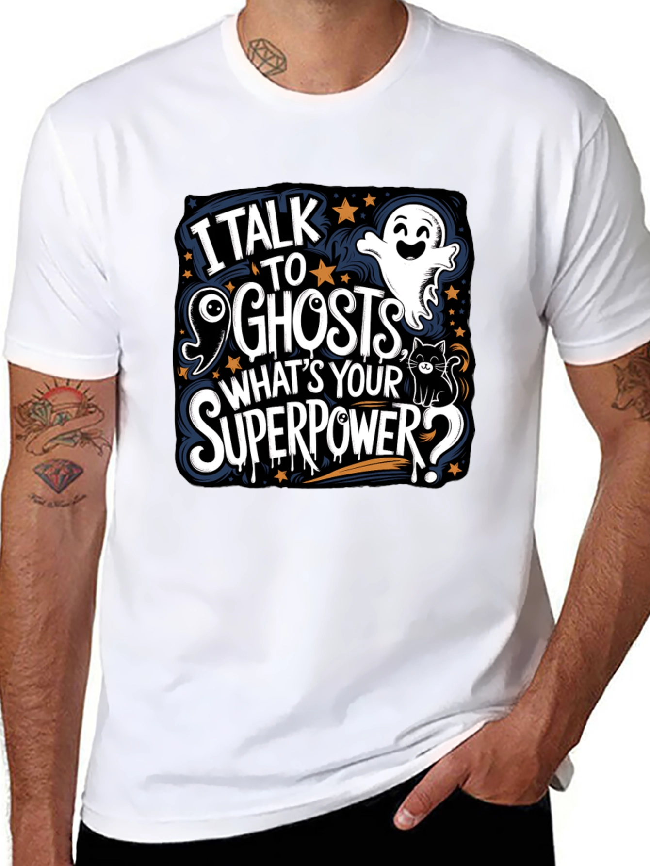 I Talk to Ghosts Graphic Tee