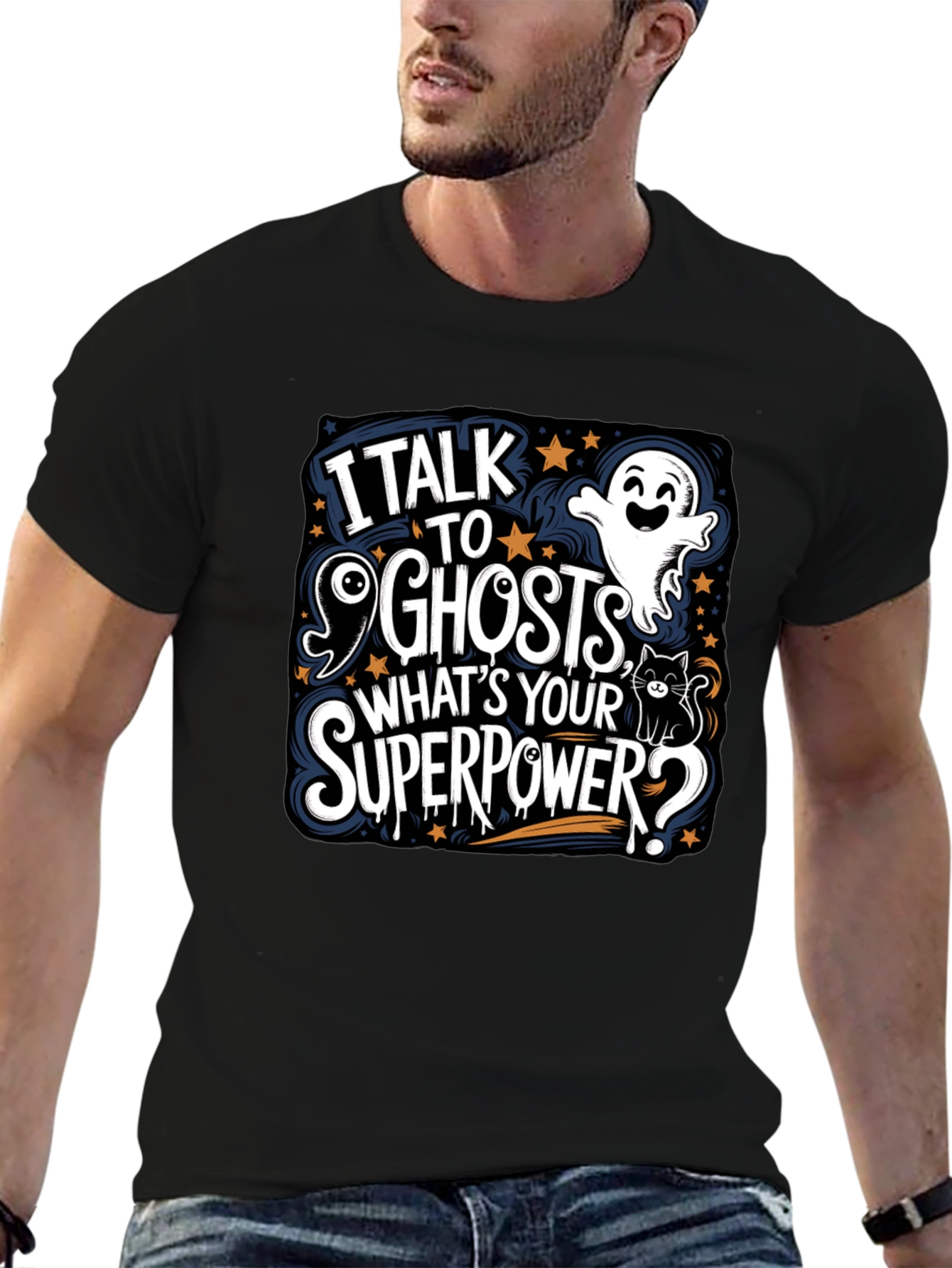 I Talk to Ghosts Graphic Tee