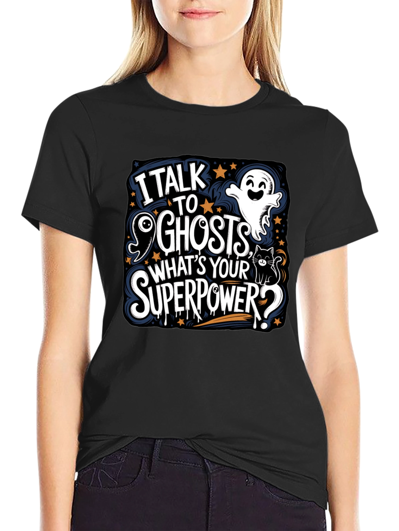 I Talk to Ghosts Graphic Tee