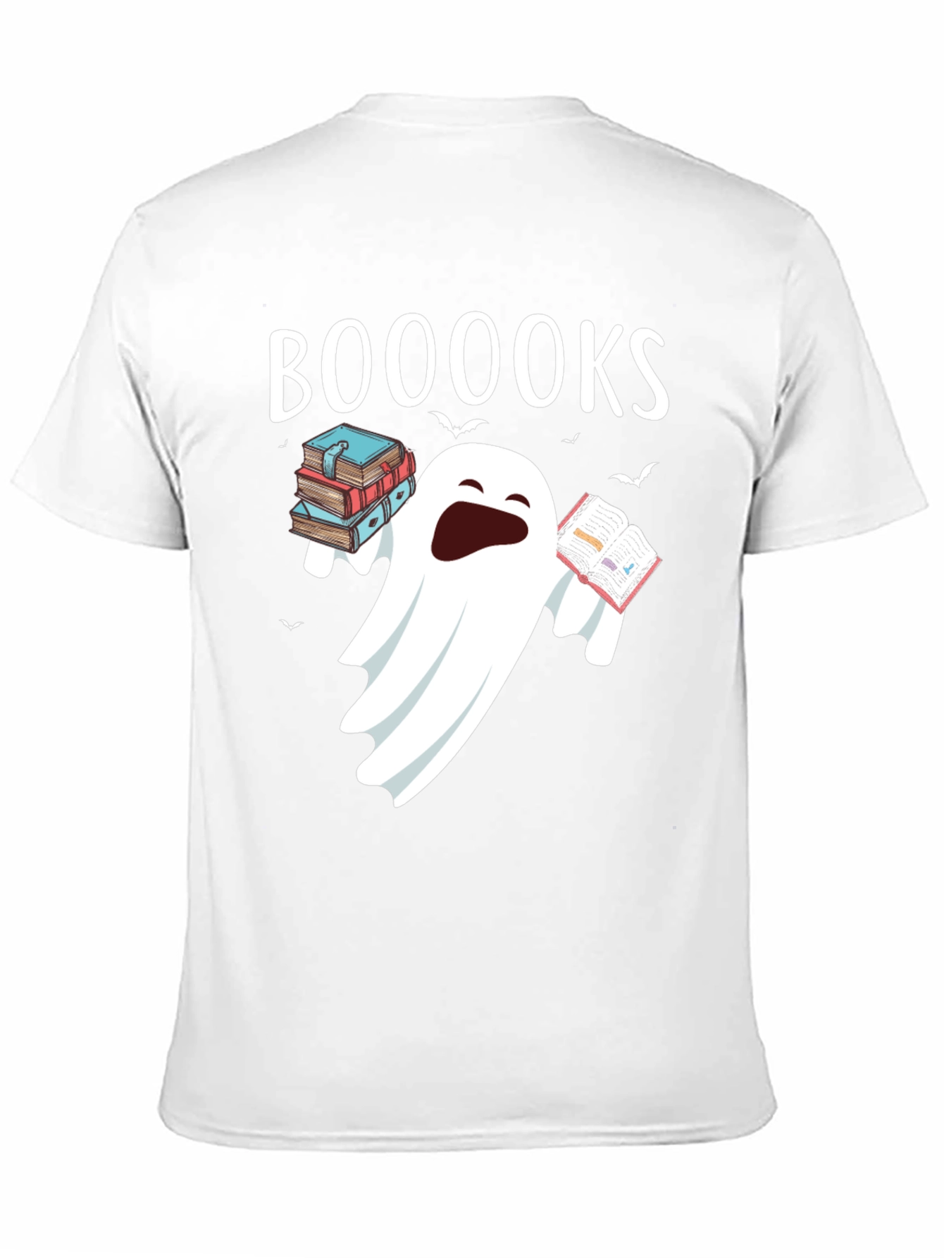 Booooks Halloween Ghost T-Shirt
