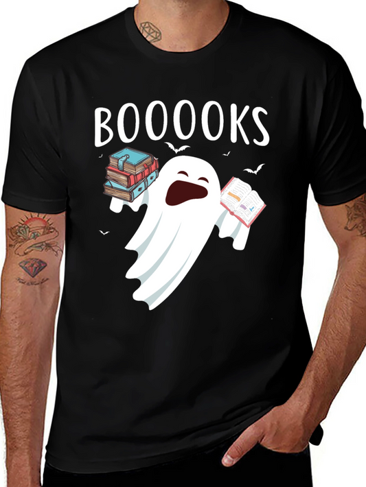 Booooks Halloween Ghost T-Shirt
