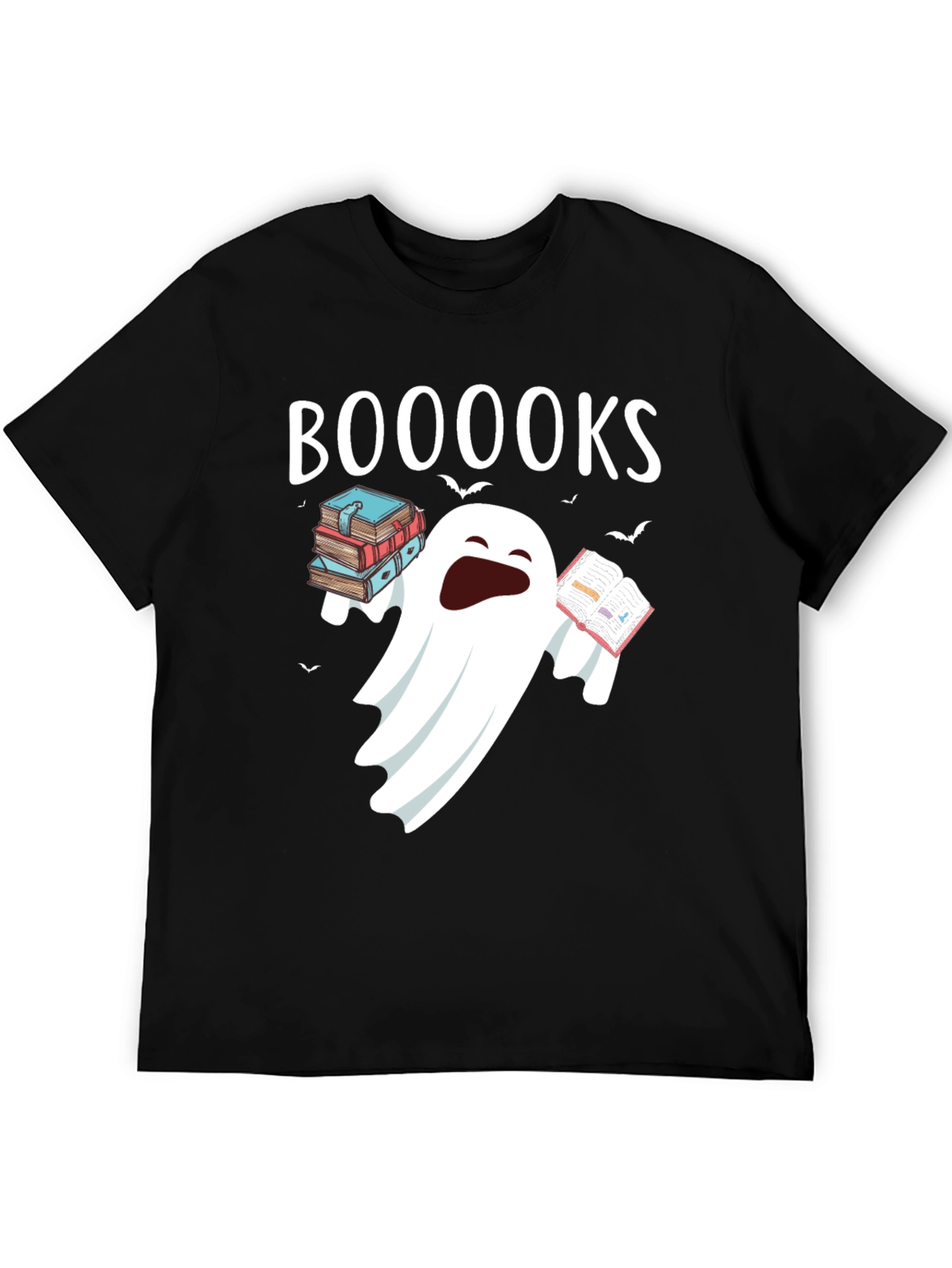 Booooks Halloween Ghost T-Shirt