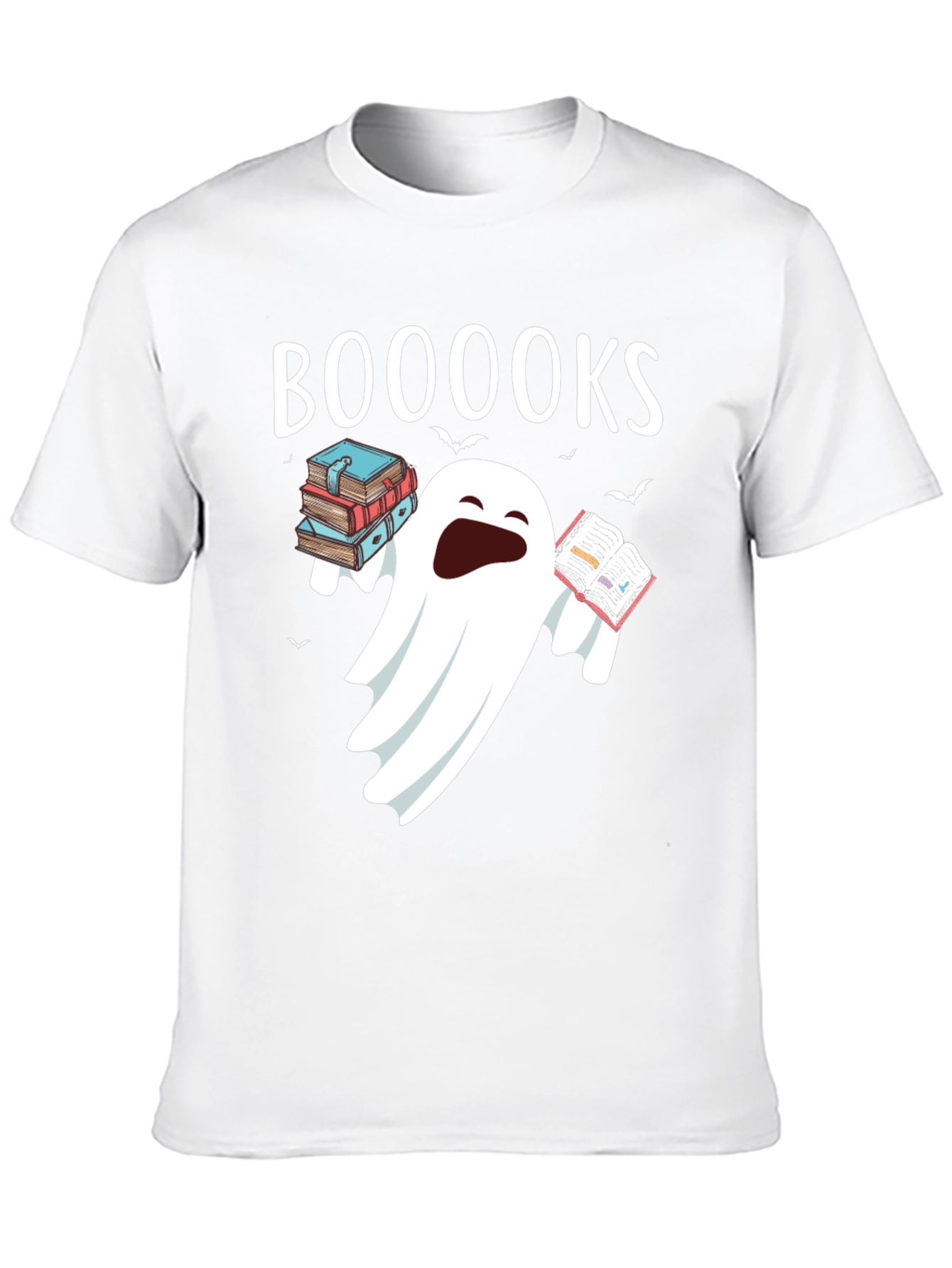 Booooks Halloween Ghost T-Shirt