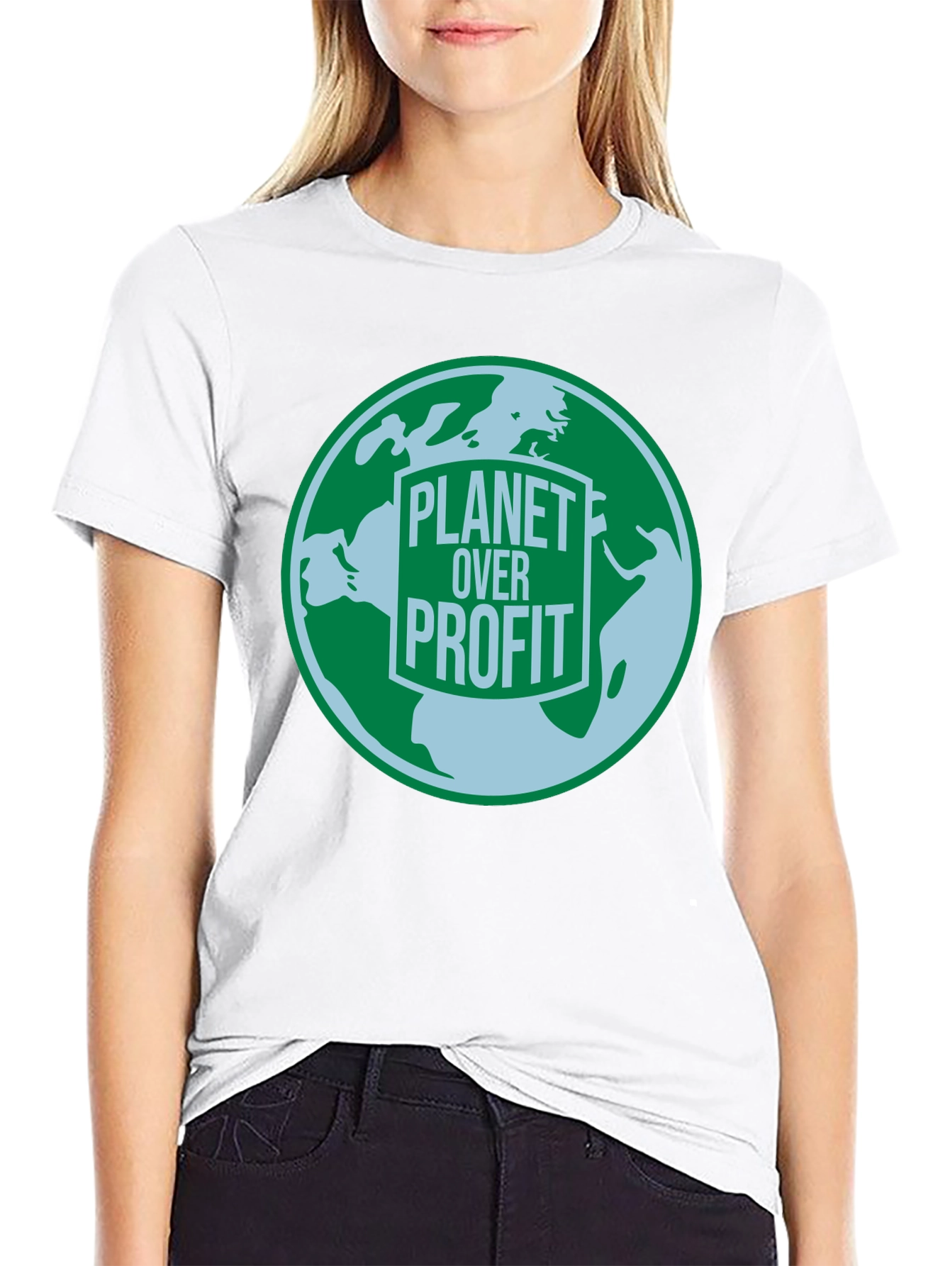 Planet Over Profit Graphic Tee - Eco-Friendly Message