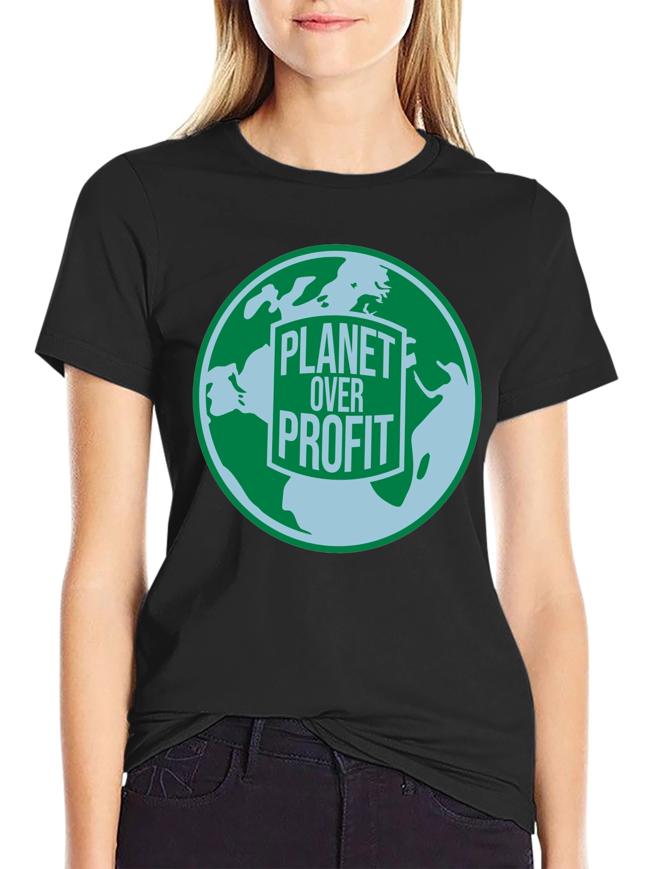 Planet Over Profit Graphic Tee - Eco-Friendly Message