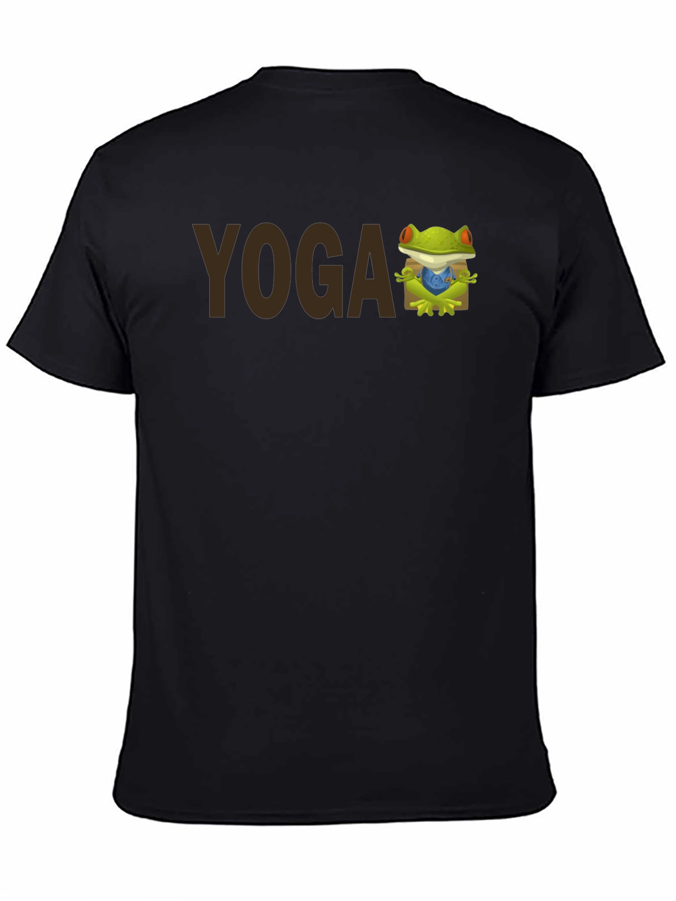 Yoga Frog Graphic Tee - Mens Black T-Shirt