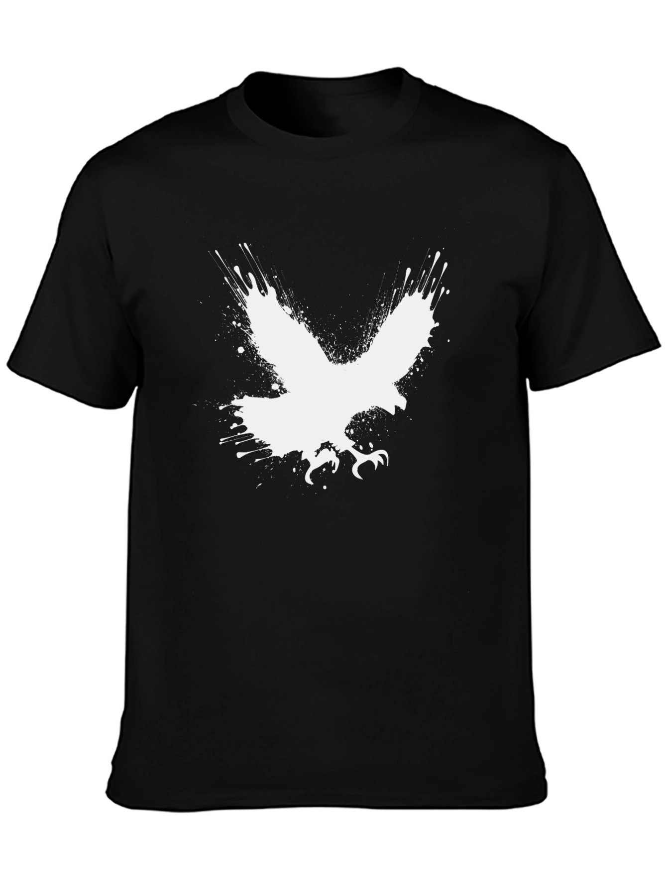 Eagle Splash Graphic Tee - Mens Black T-Shirt