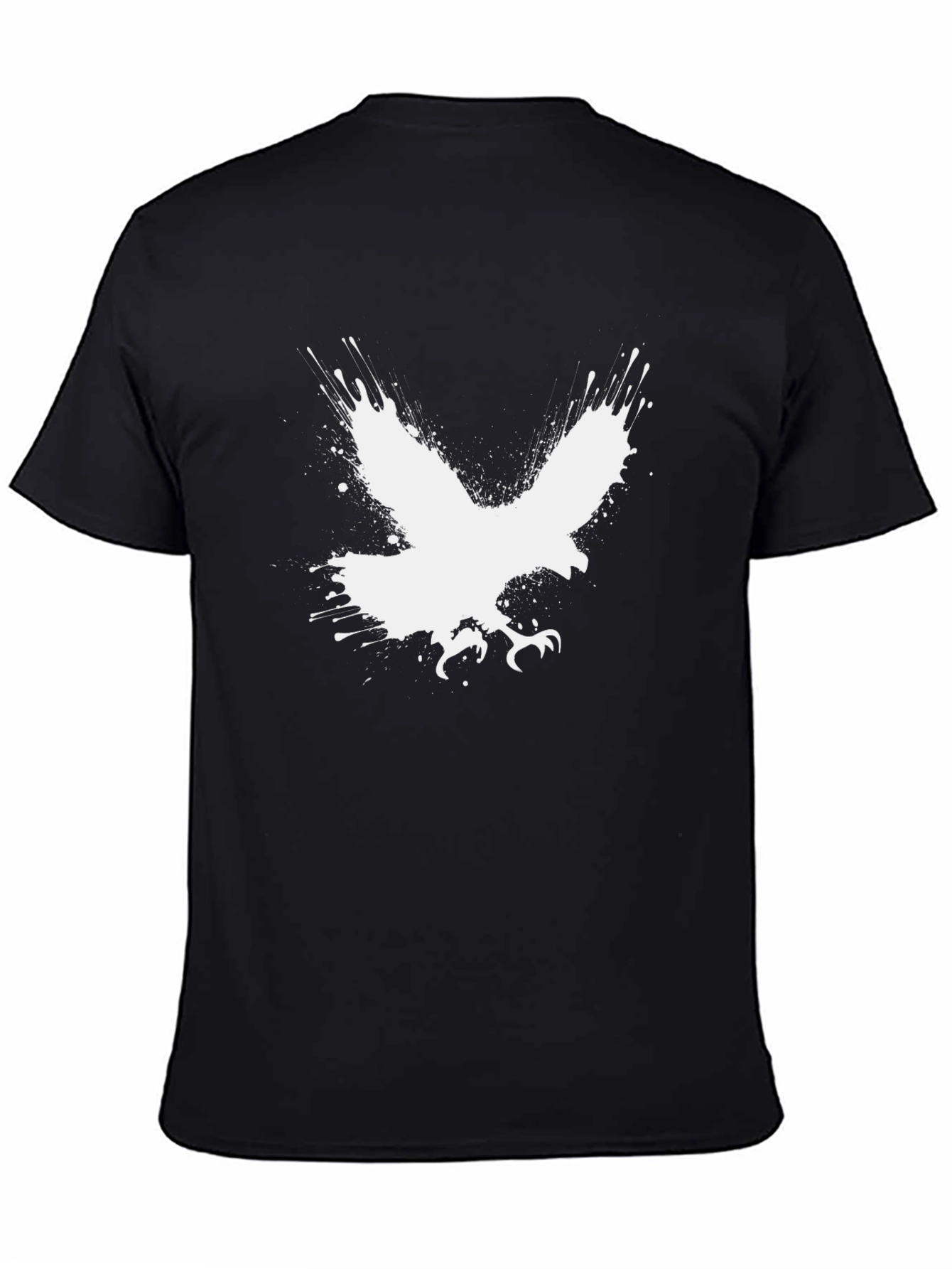 Eagle Splash Graphic Tee - Mens Black T-Shirt