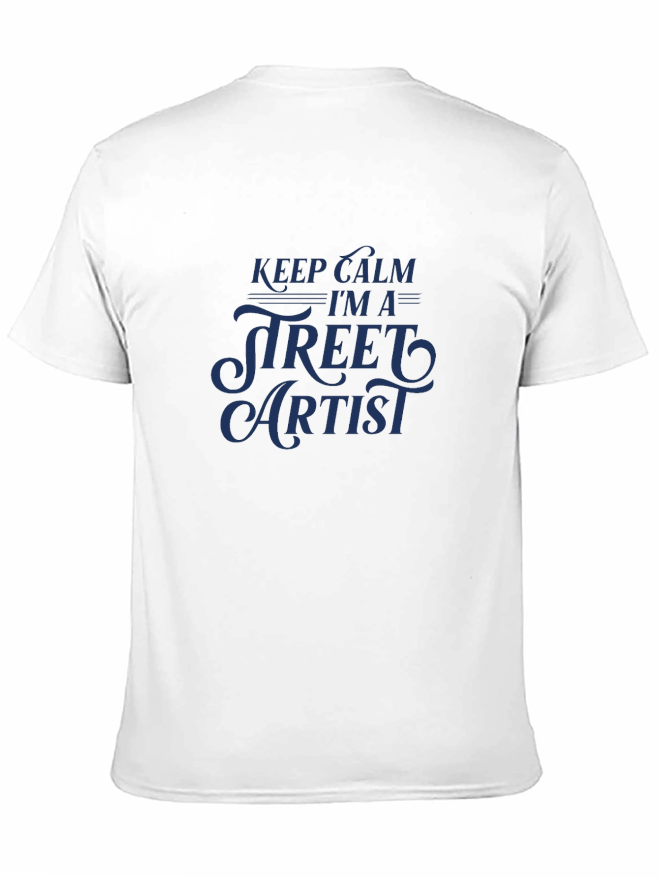 Keep Calm Street Artist T-Shirt - Black Crew Neck