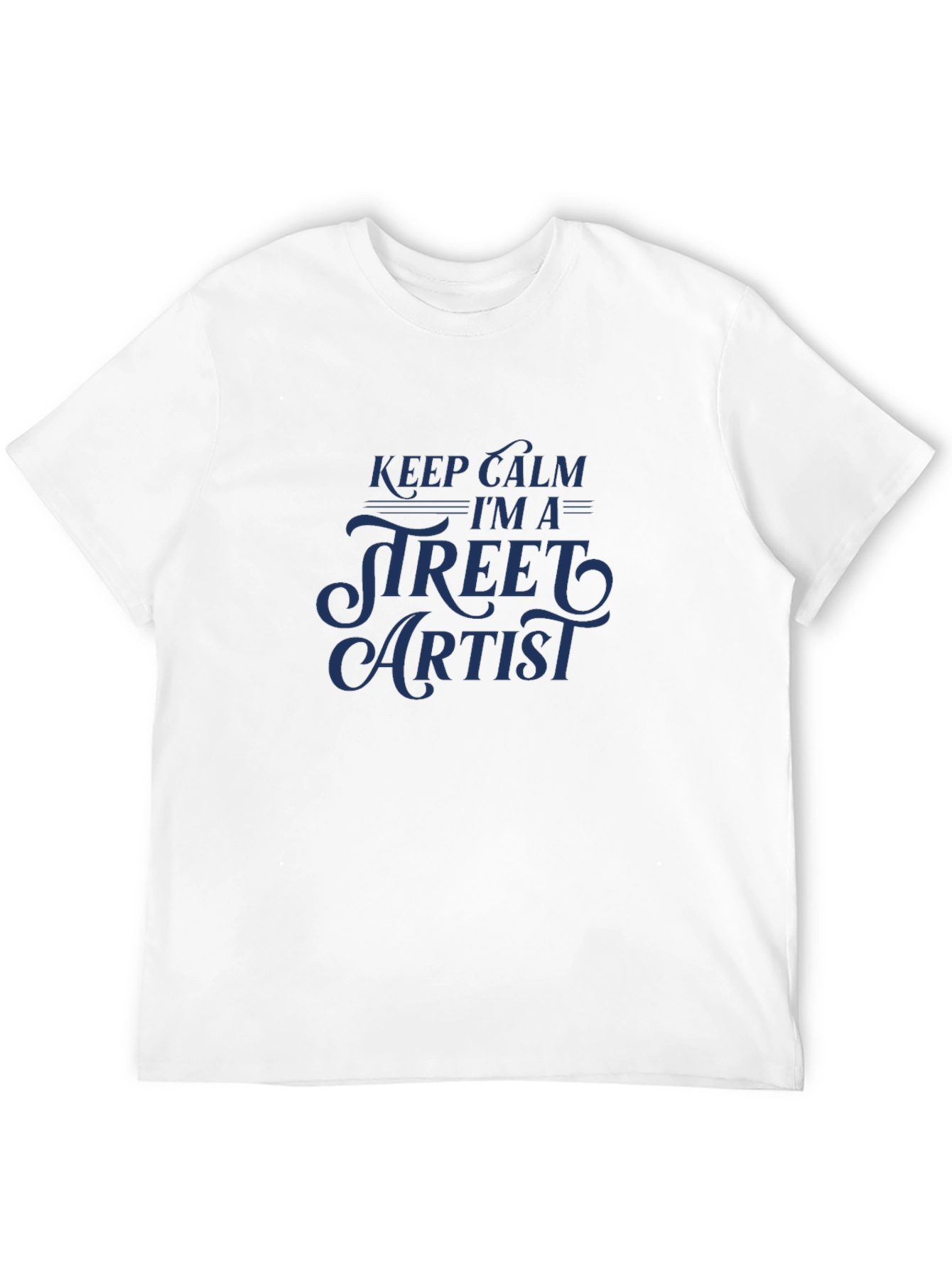 Keep Calm Street Artist T-Shirt - Black Crew Neck
