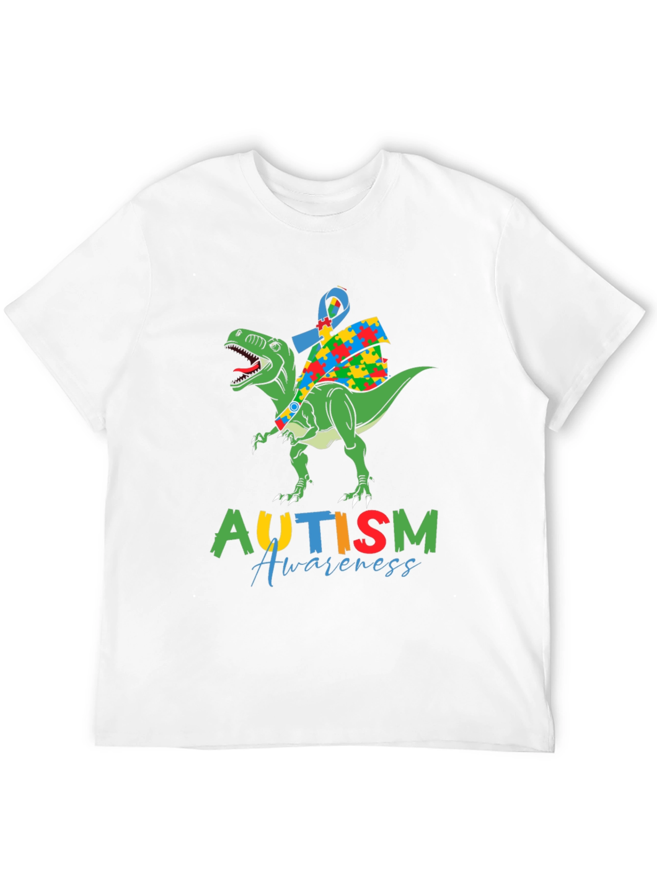Autism Awareness Dinosaur T-Shirt