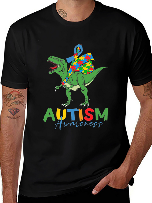 Autism Awareness Dinosaur T-Shirt