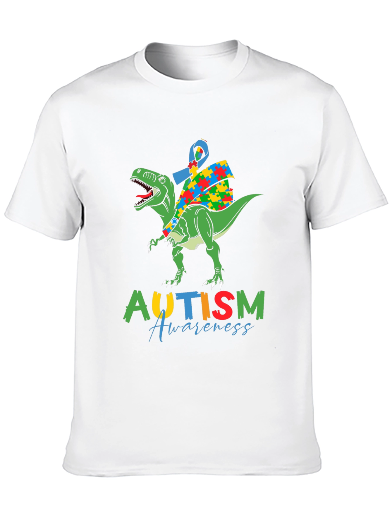 Autism Awareness Dinosaur T-Shirt