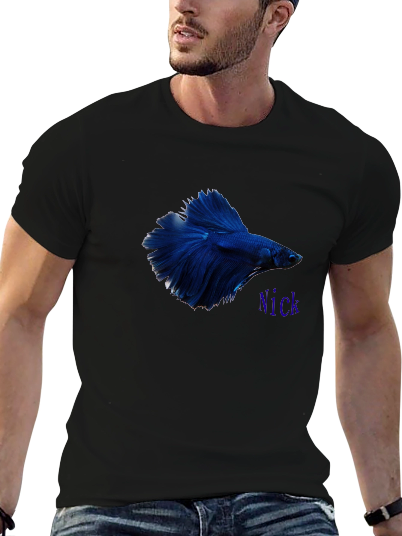 Betta Fish Graphic Tee - Custom Name Option