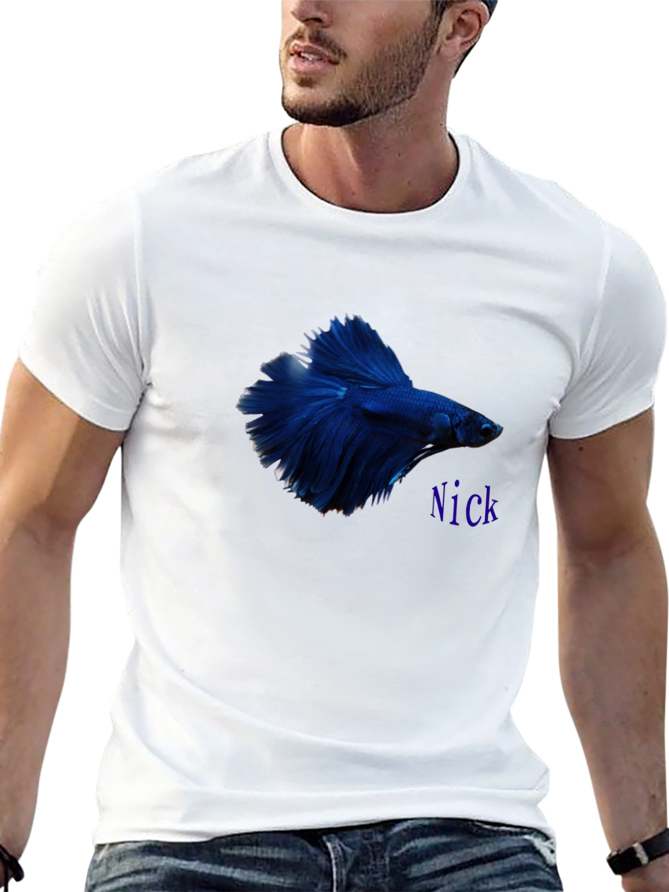 Betta Fish Graphic Tee - Custom Name Option