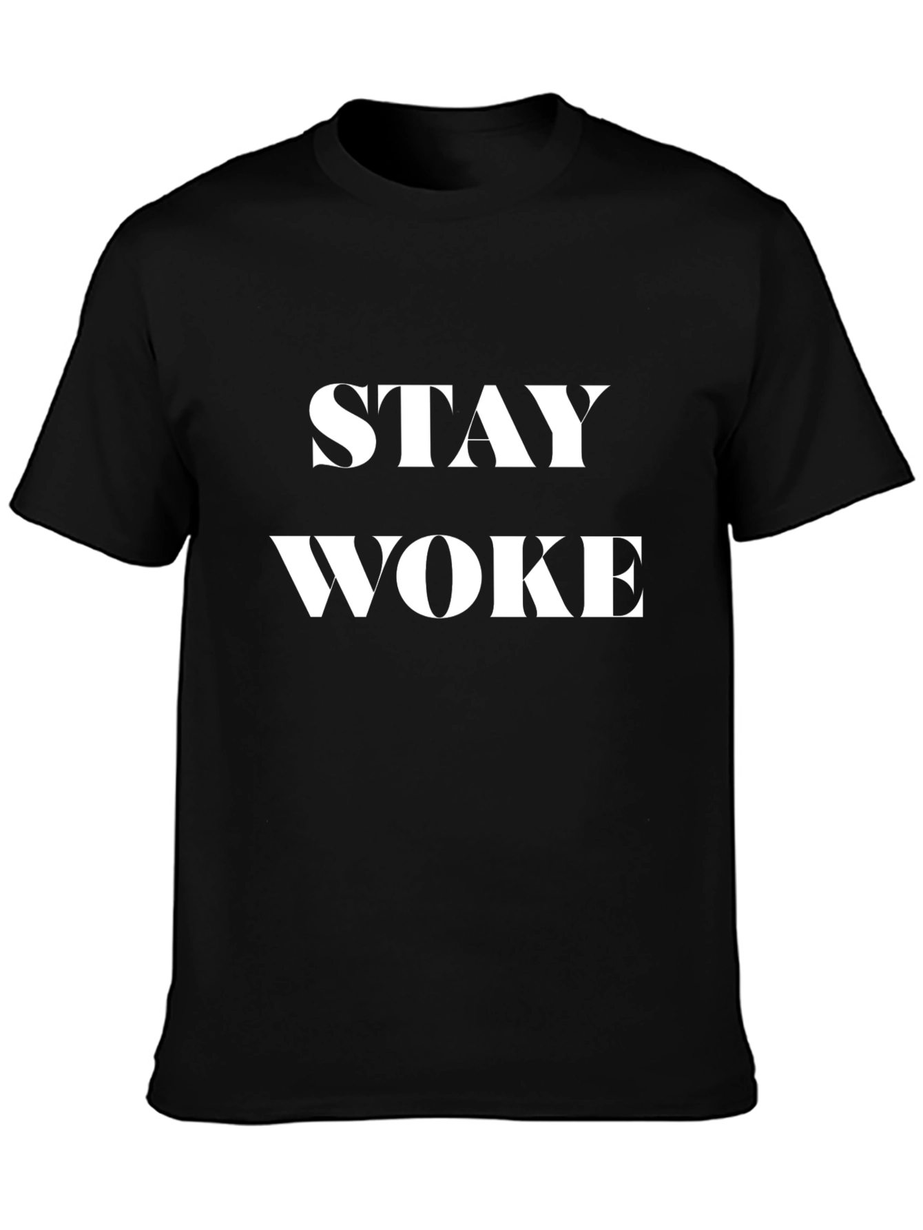 Stay Woke Graphic Tee - Mens Black T-Shirt