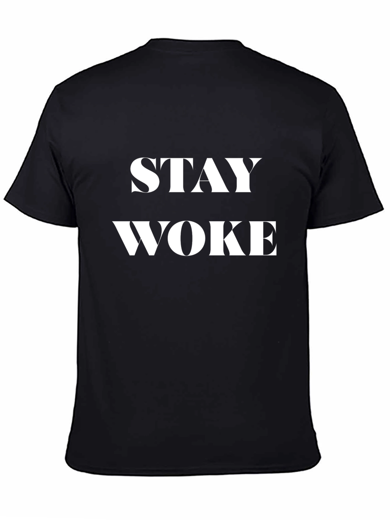 Stay Woke Graphic Tee - Mens Black T-Shirt