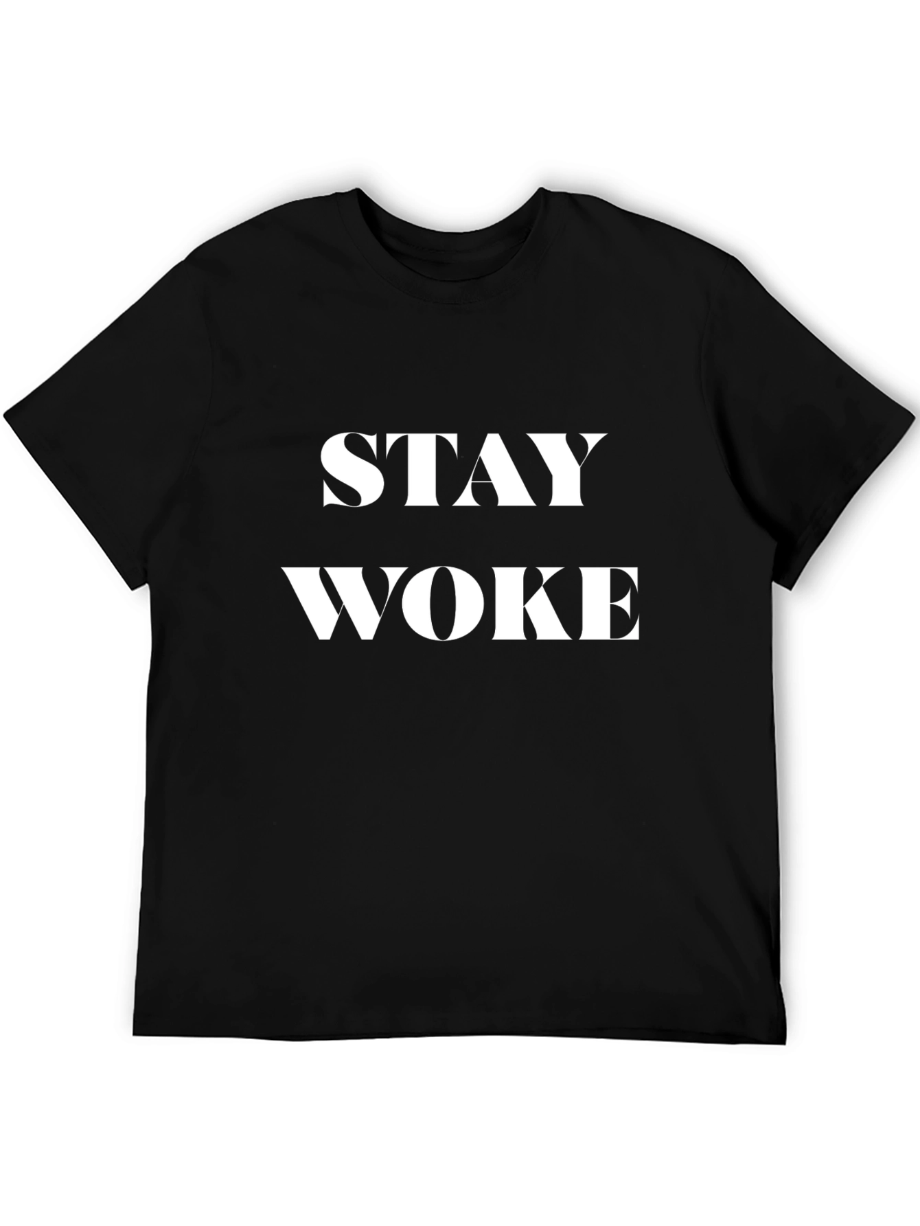Stay Woke Graphic Tee - Mens Black T-Shirt