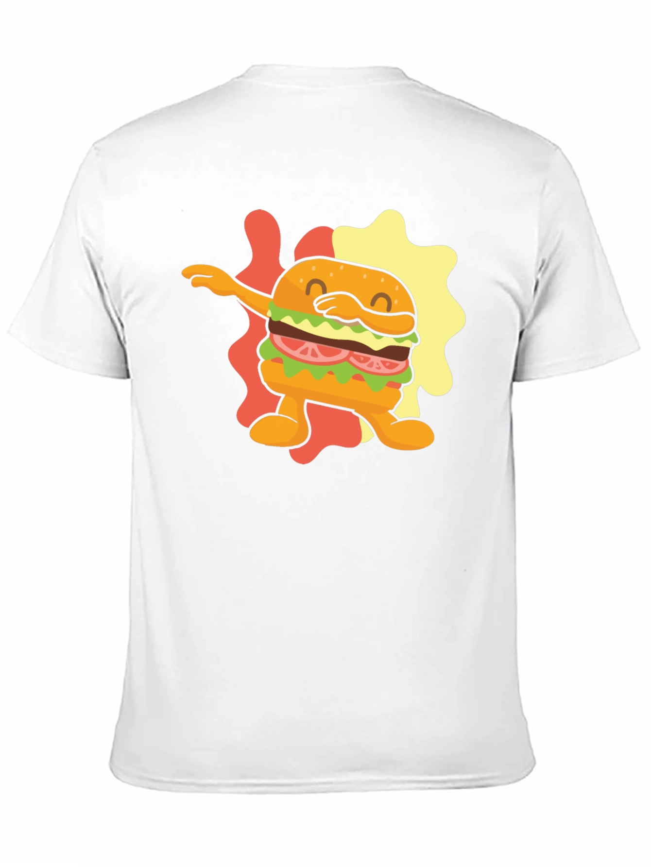 Dabbing Burger Graphic Tee - Novelty Food T-Shirt