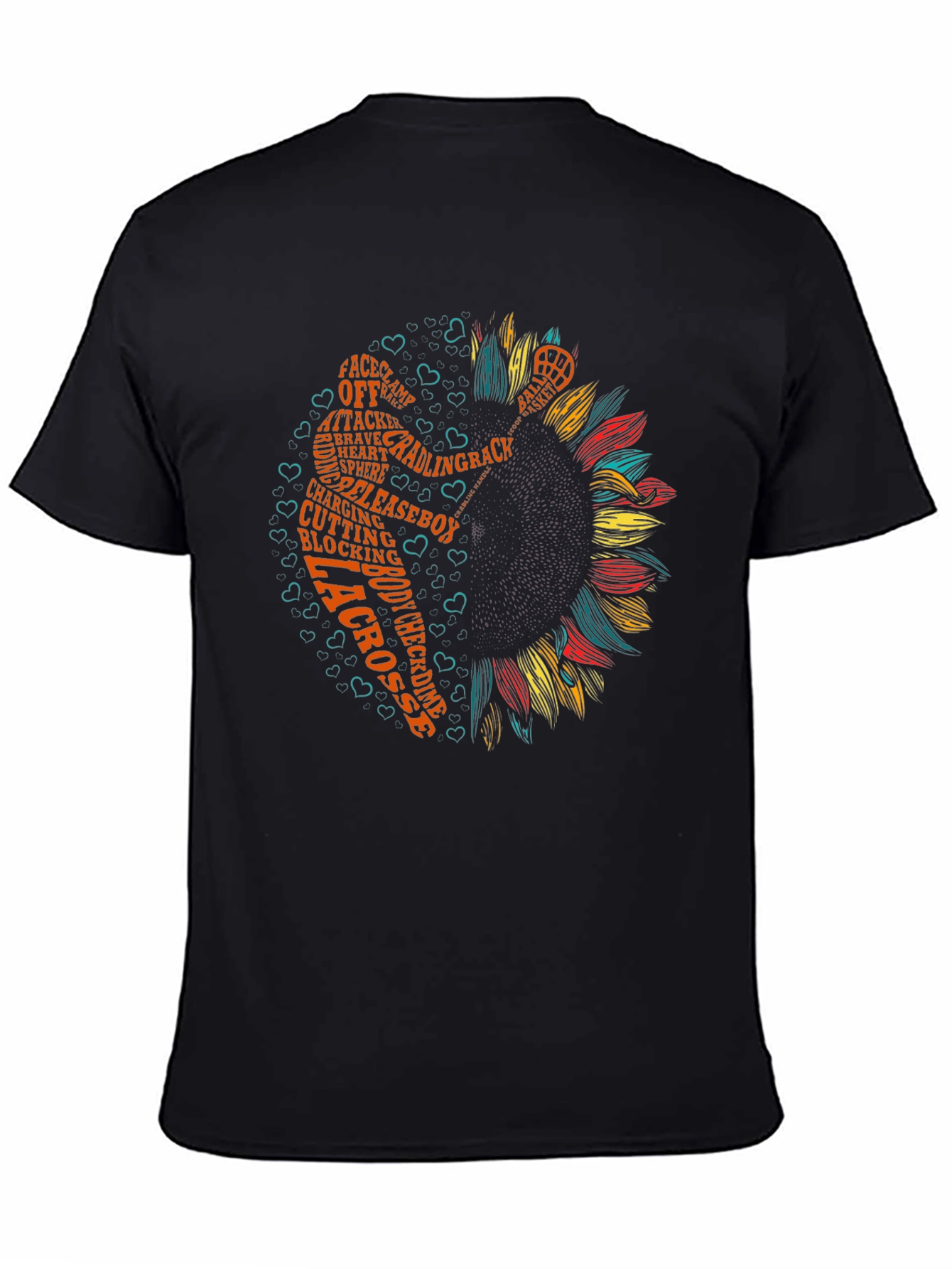 Lacrosse Sunflower Graphic Tee