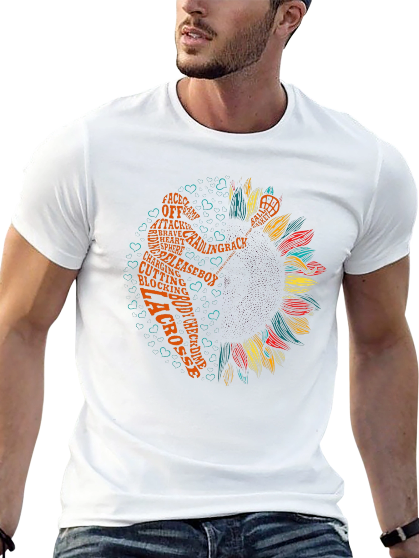Lacrosse Sunflower Graphic Tee