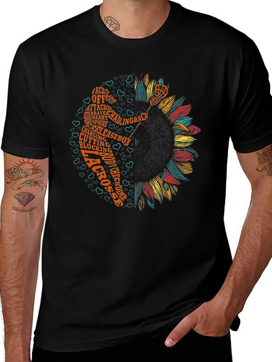 Lacrosse Sunflower Graphic Tee