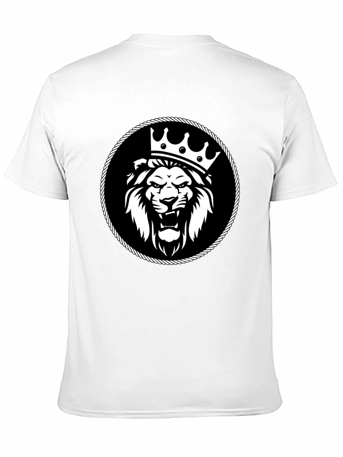 King Lion Graphic Tee - Black Cotton T-Shirt