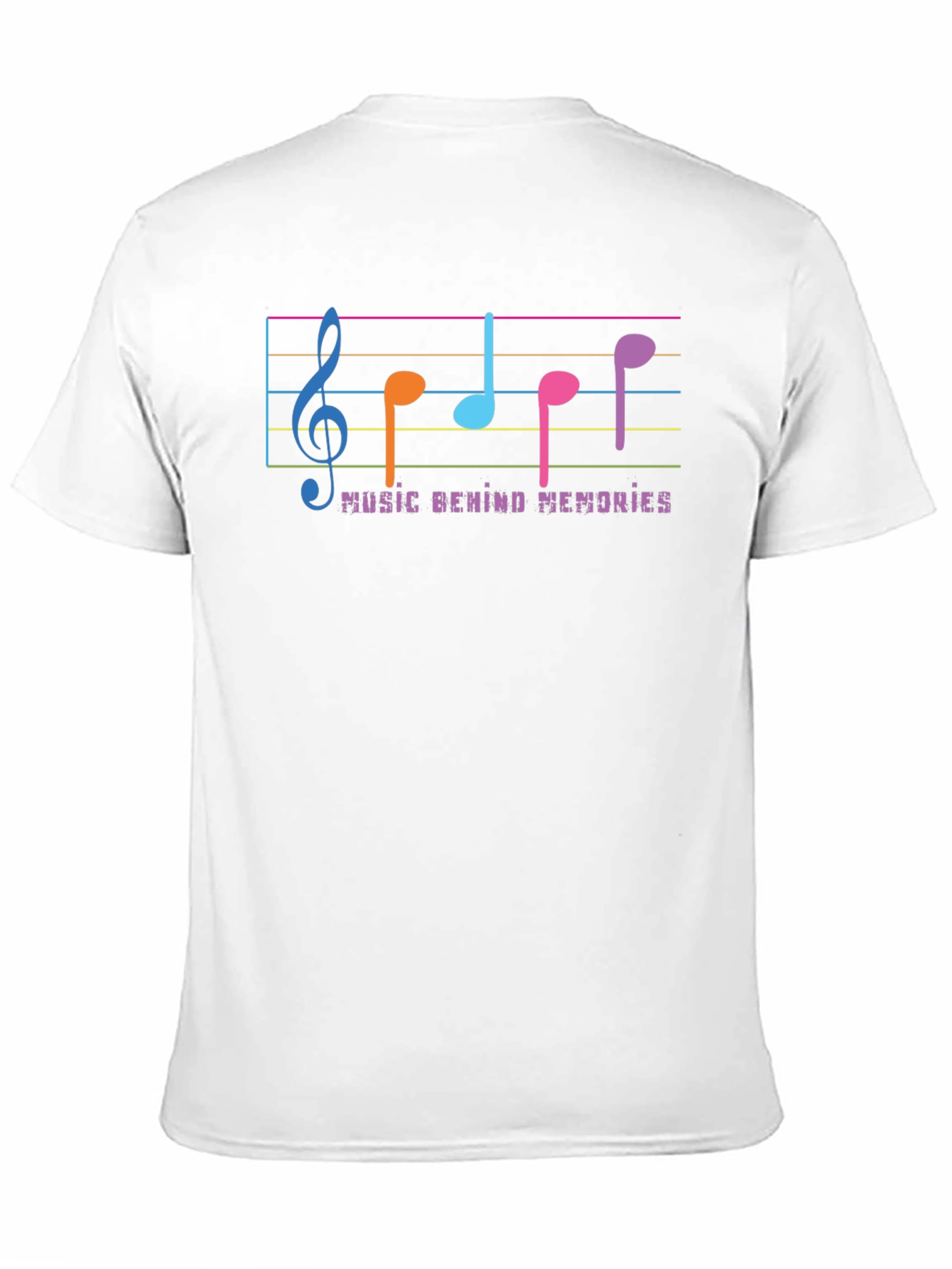 Music Behind Memories Black Graphic Tee