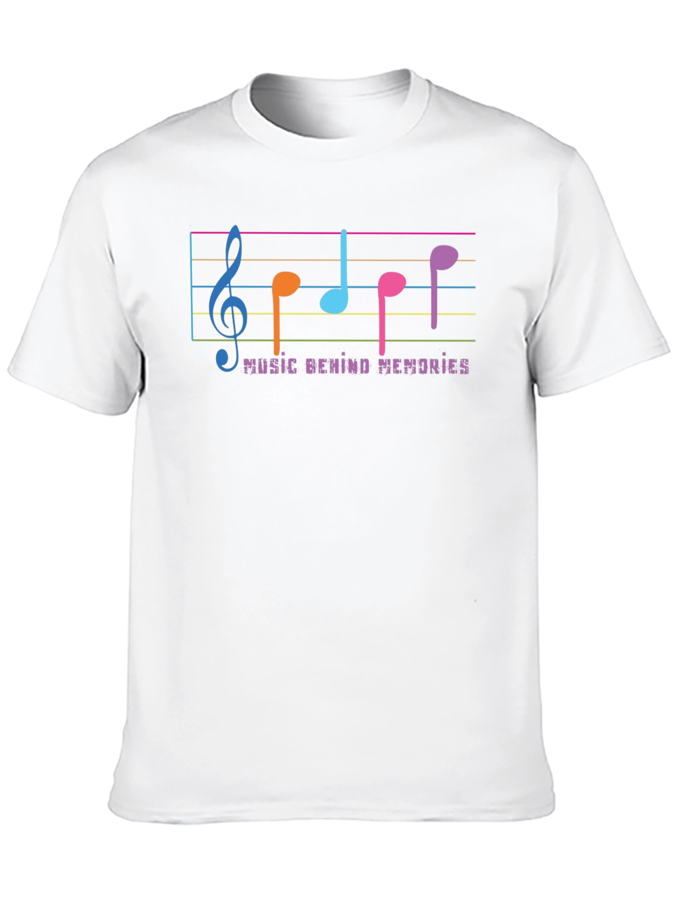 Music Behind Memories Black Graphic Tee