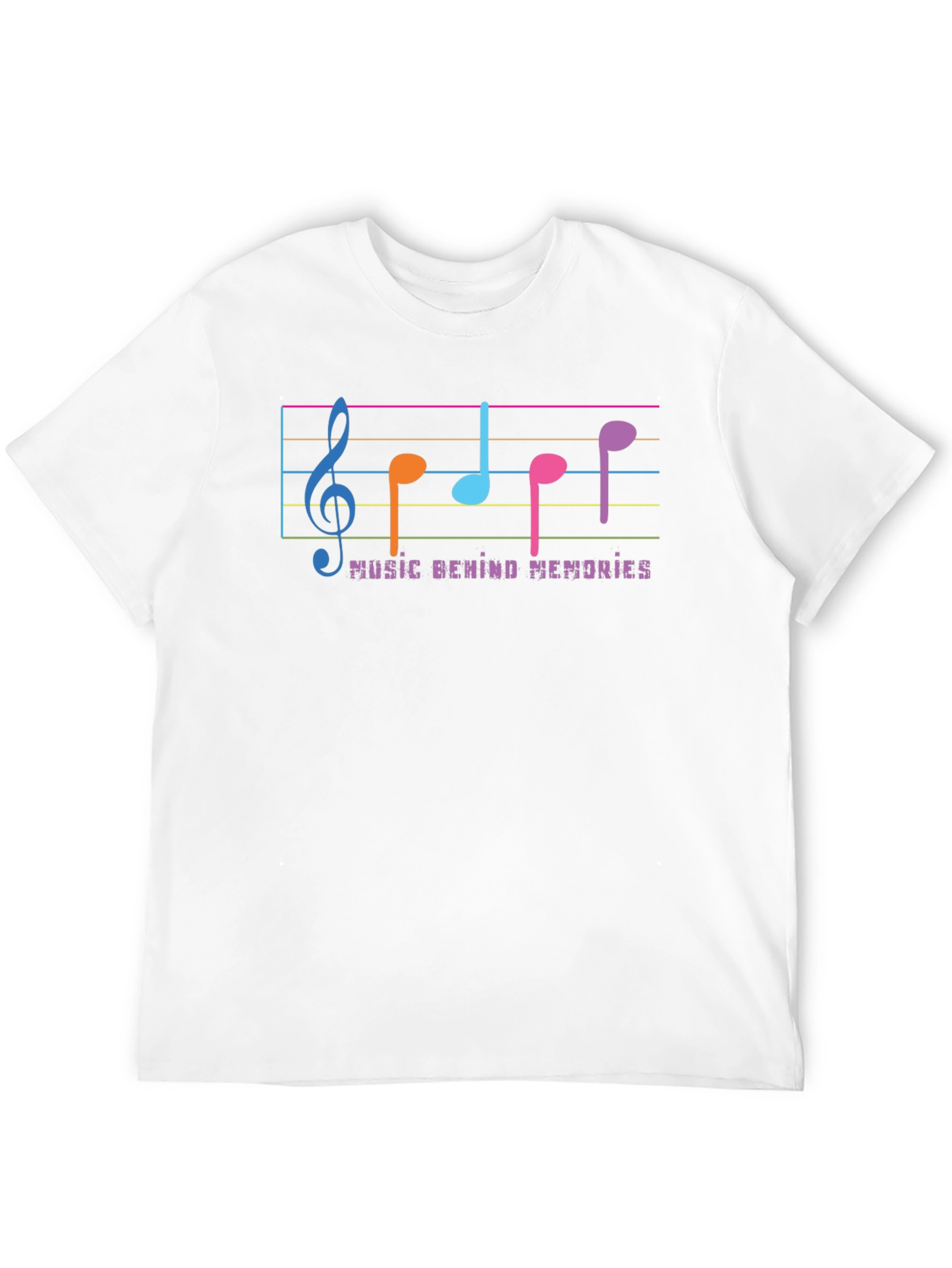 Music Behind Memories Black Graphic Tee
