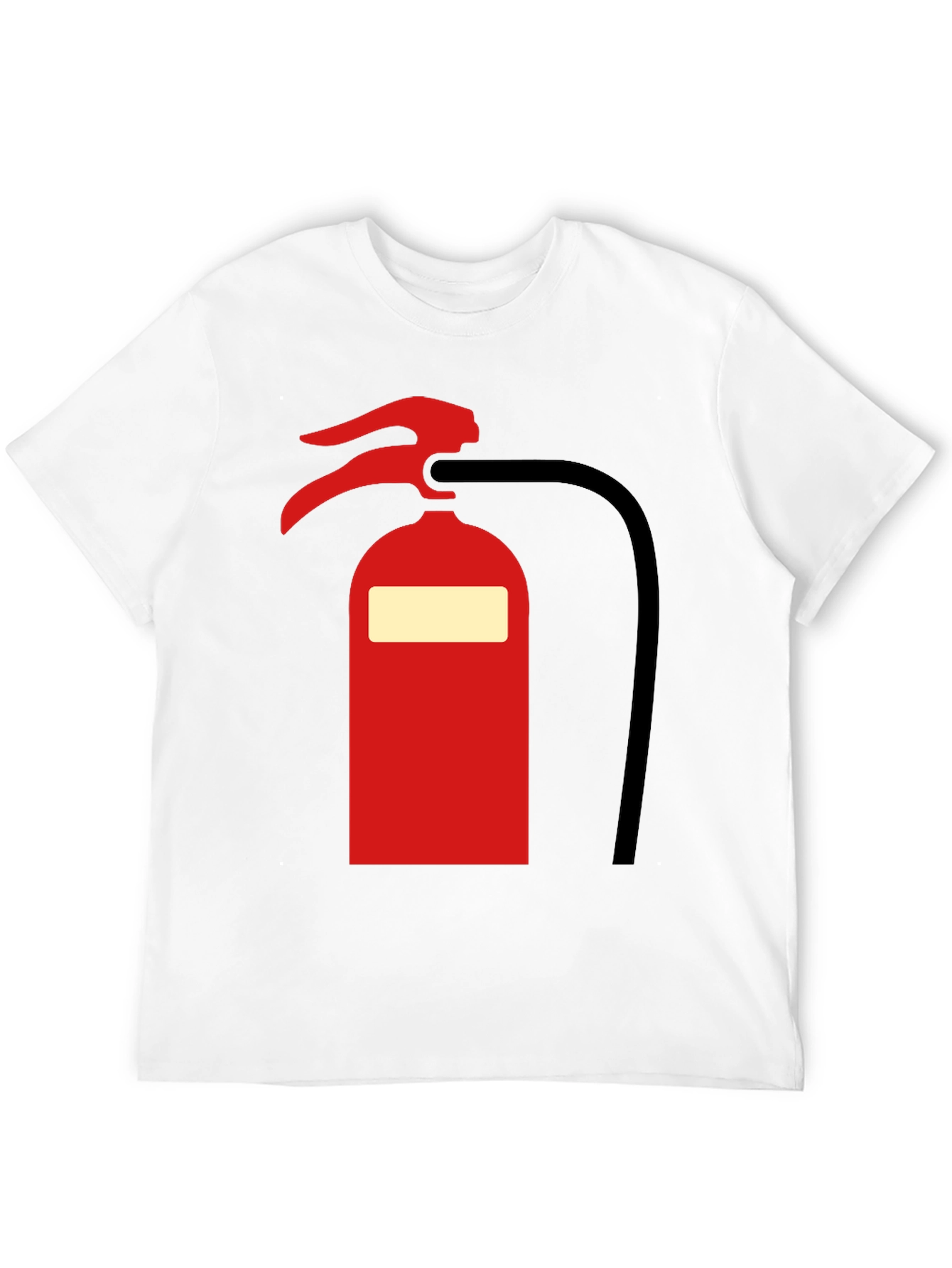 Fire Extinguisher Graphic Tee - Bold Black T-Shirt
