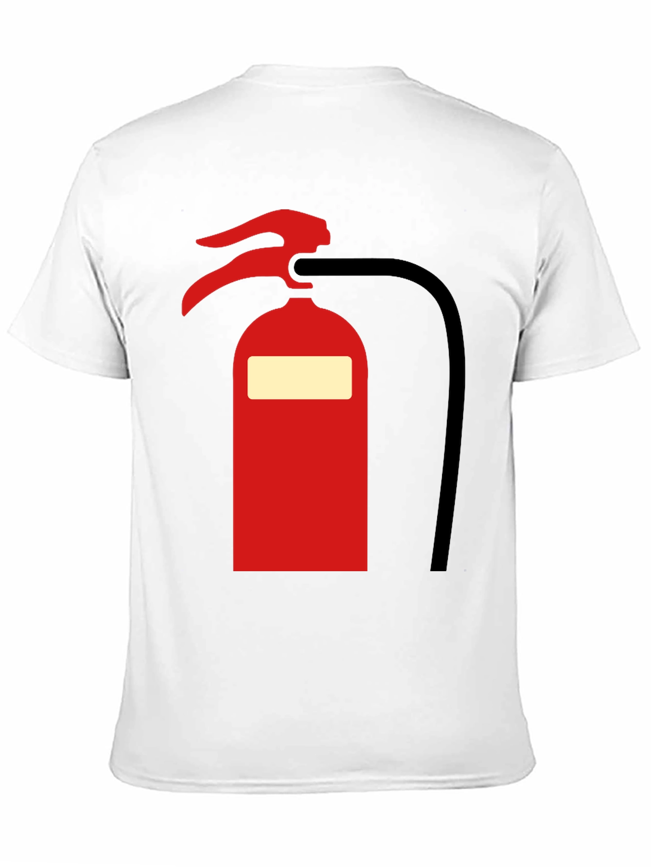 Fire Extinguisher Graphic Tee - Bold Black T-Shirt