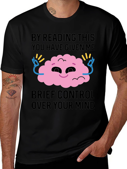 Mind Control Graphic Tee - Funny Novelty T-Shirt