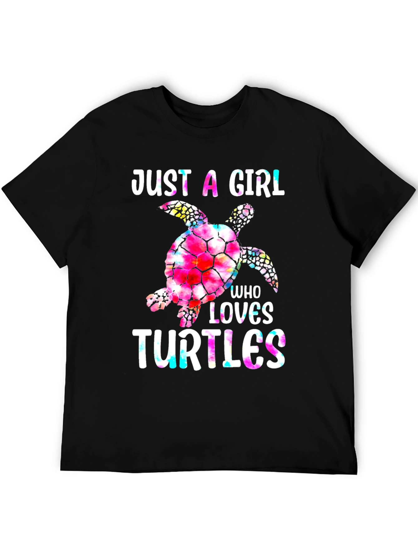 Just a Girl Who Loves Turtles Graphic T-Shirt
