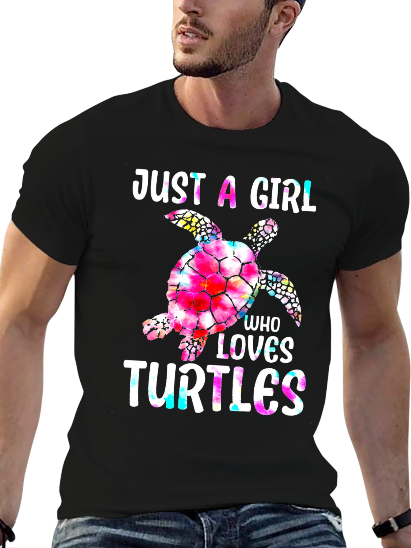 Just a Girl Who Loves Turtles Graphic T-Shirt