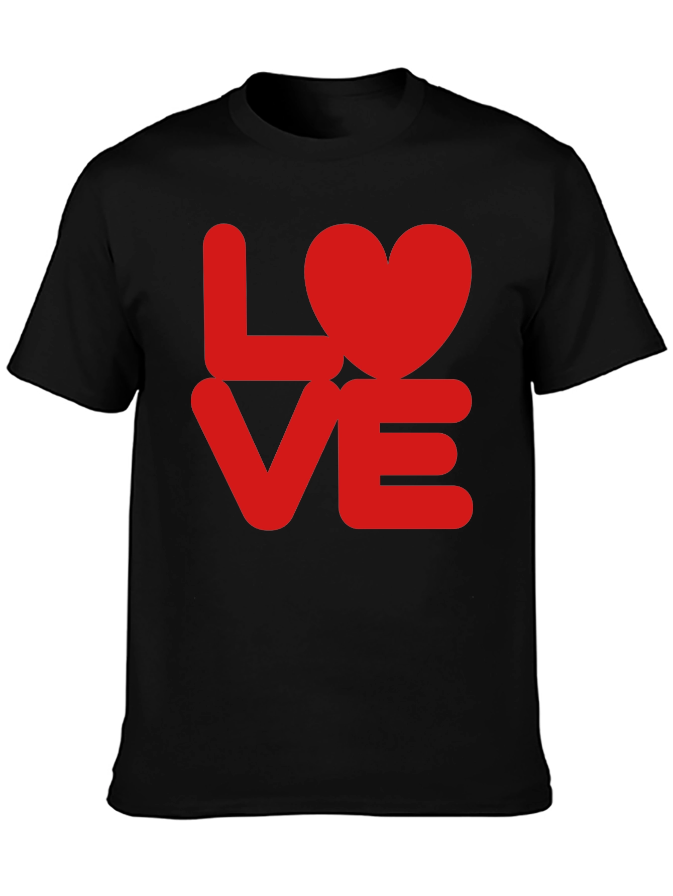LOVE Heart T-Shirt - Red Graphic Tee