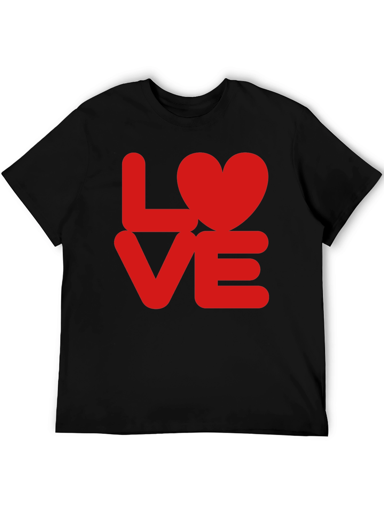 LOVE Heart T-Shirt - Red Graphic Tee