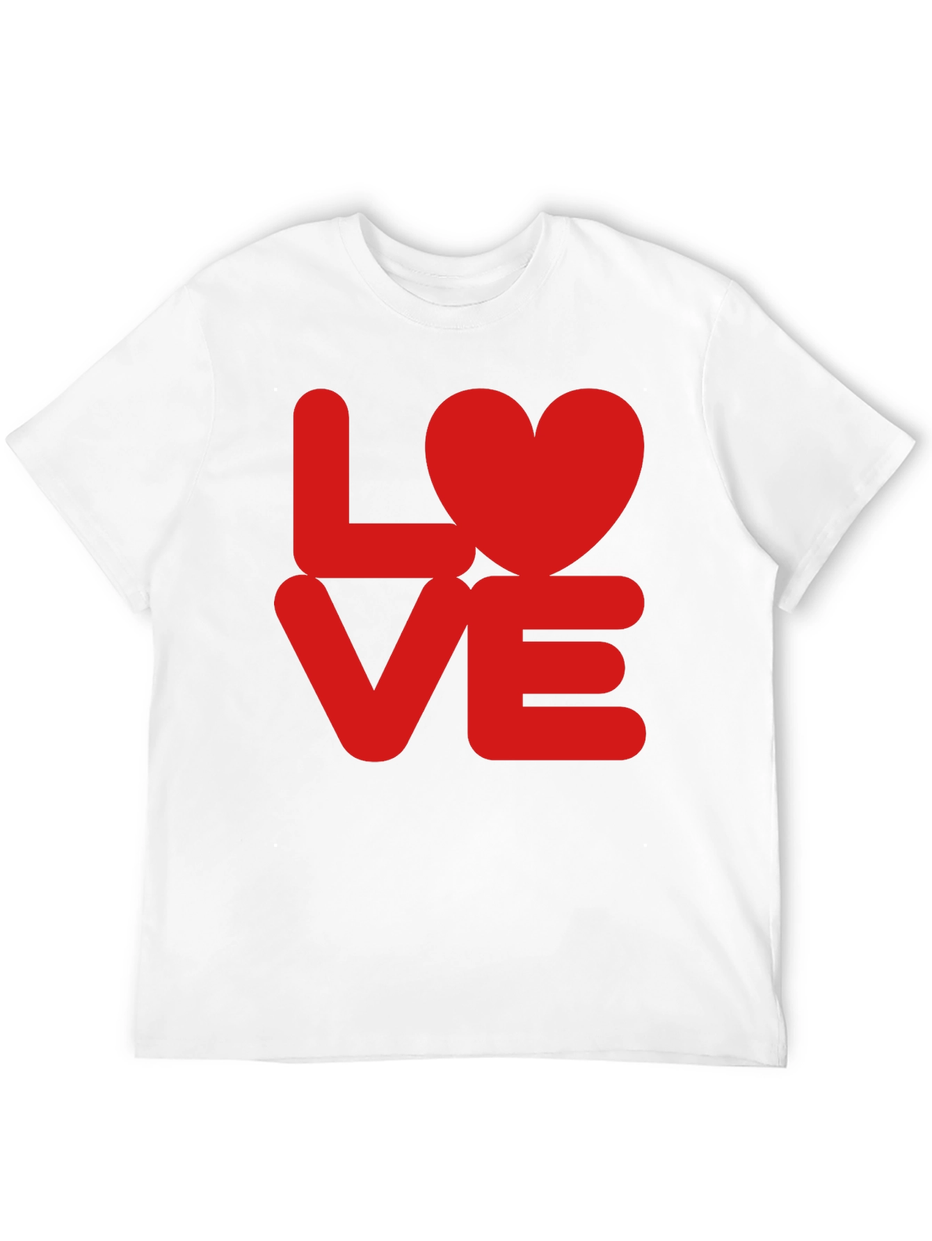 LOVE Heart T-Shirt - Red Graphic Tee
