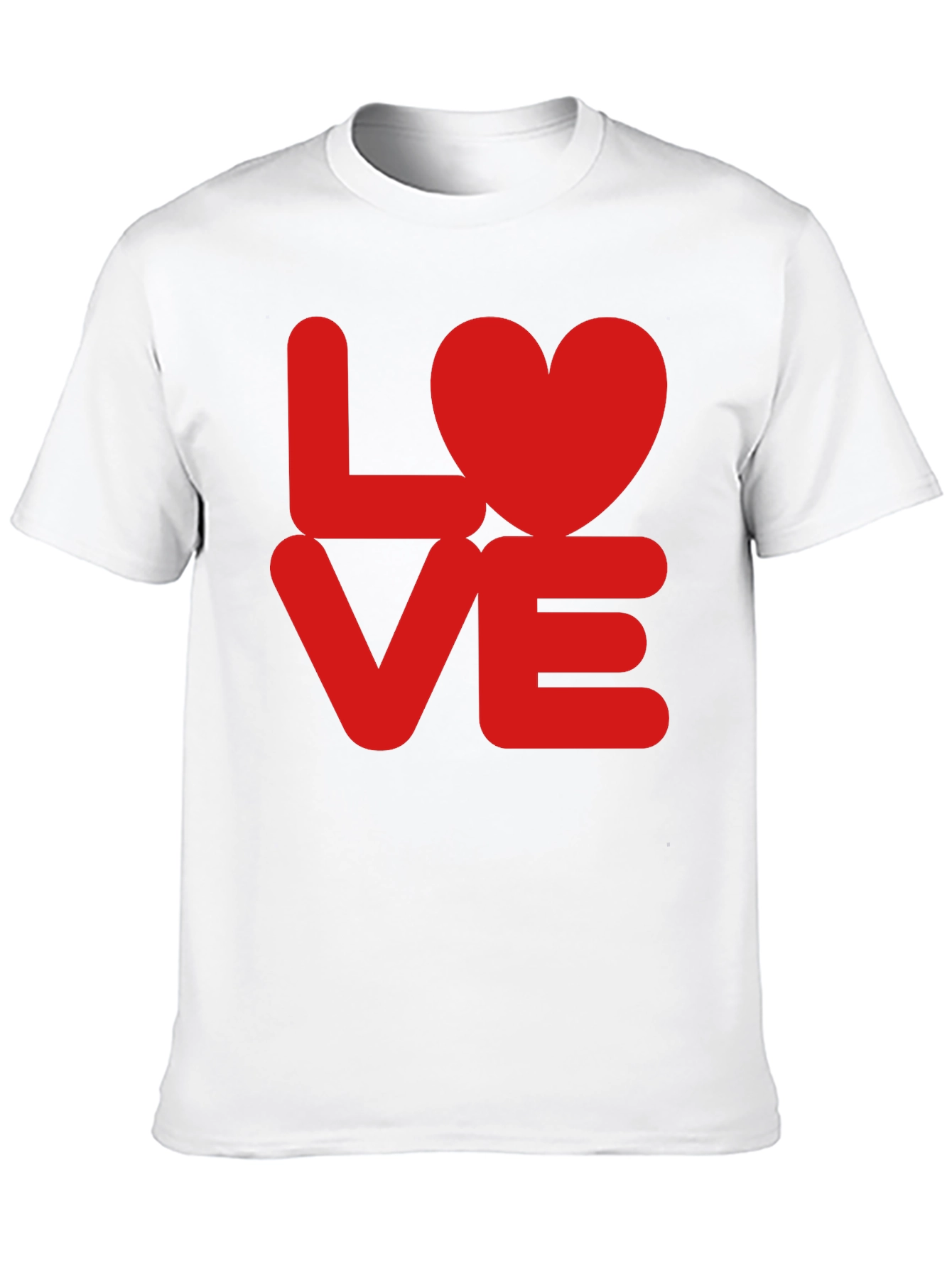 LOVE Heart T-Shirt - Red Graphic Tee