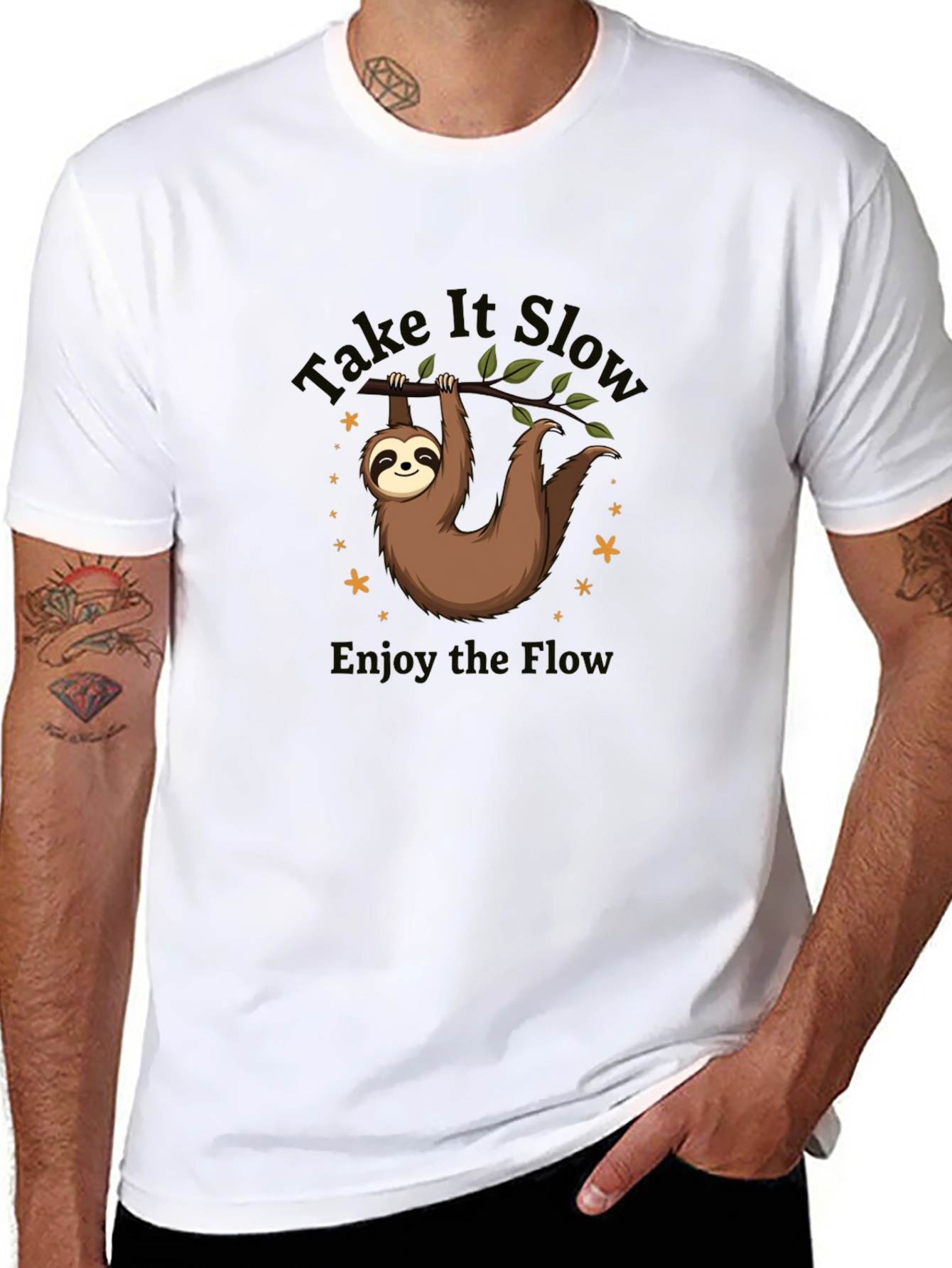 Take It Slow Sloth Graphic T-Shirt