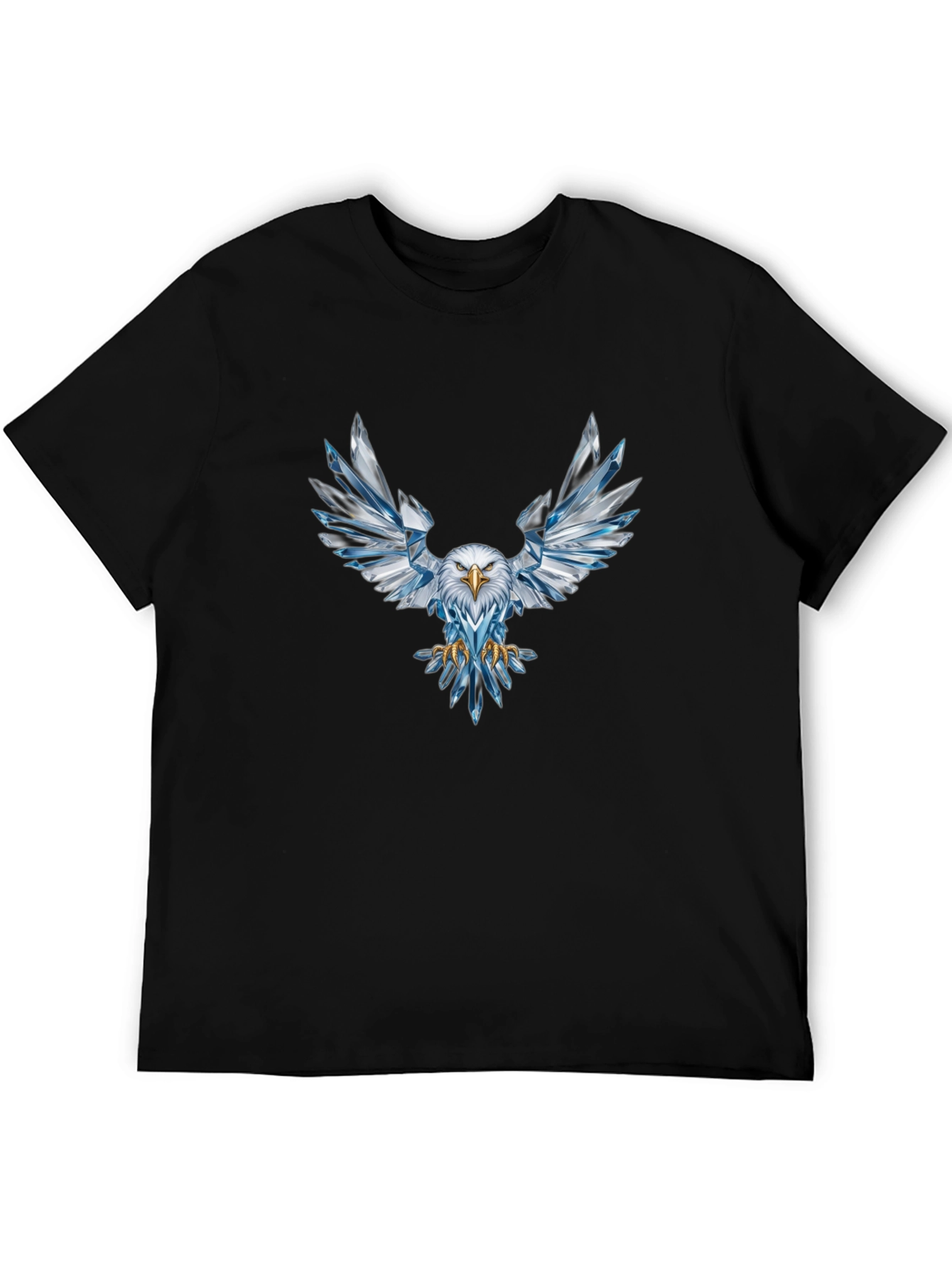 Crystal Eagle Graphic Tee - Mens Black T-Shirt