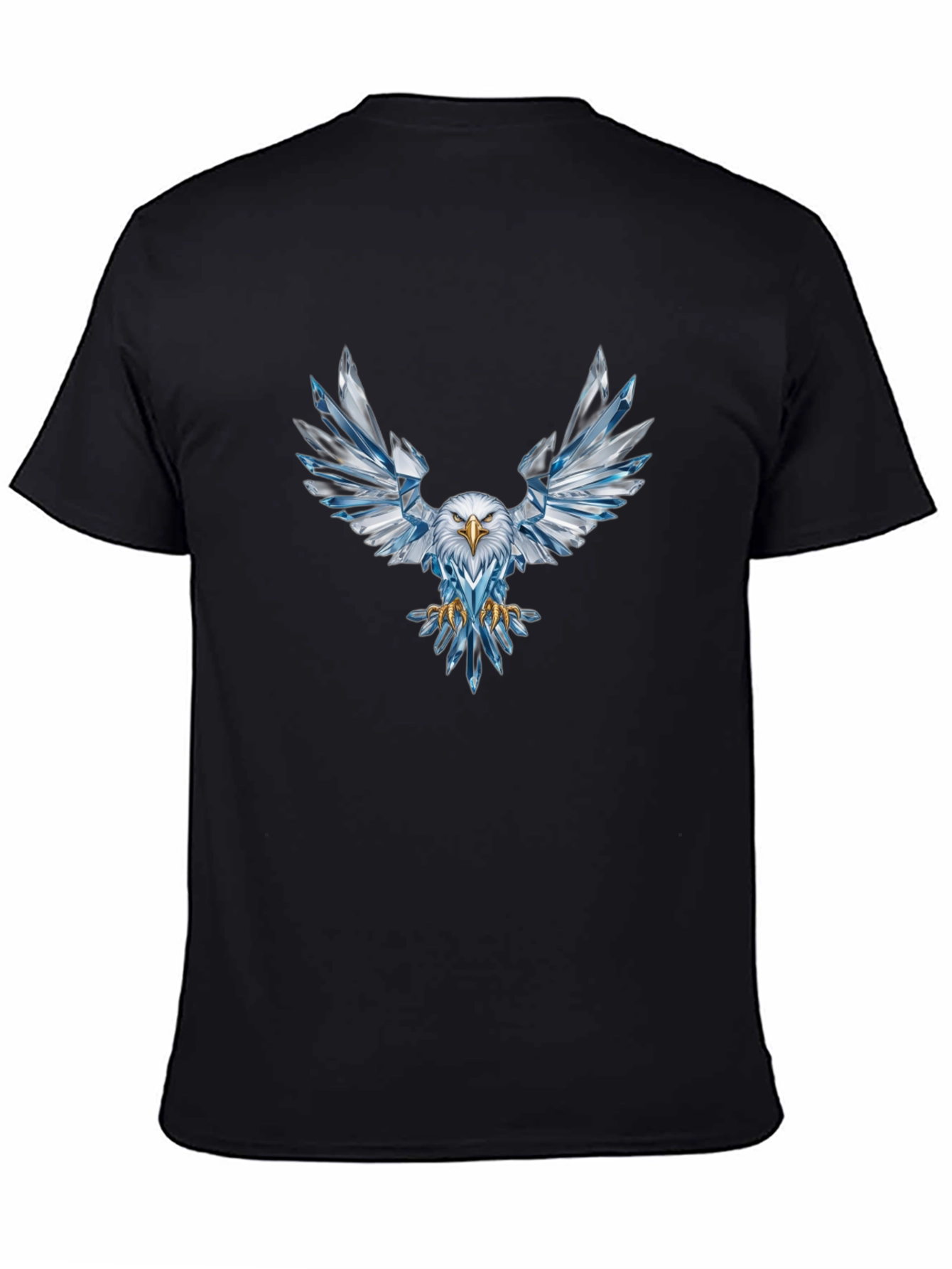Crystal Eagle Graphic Tee - Mens Black T-Shirt