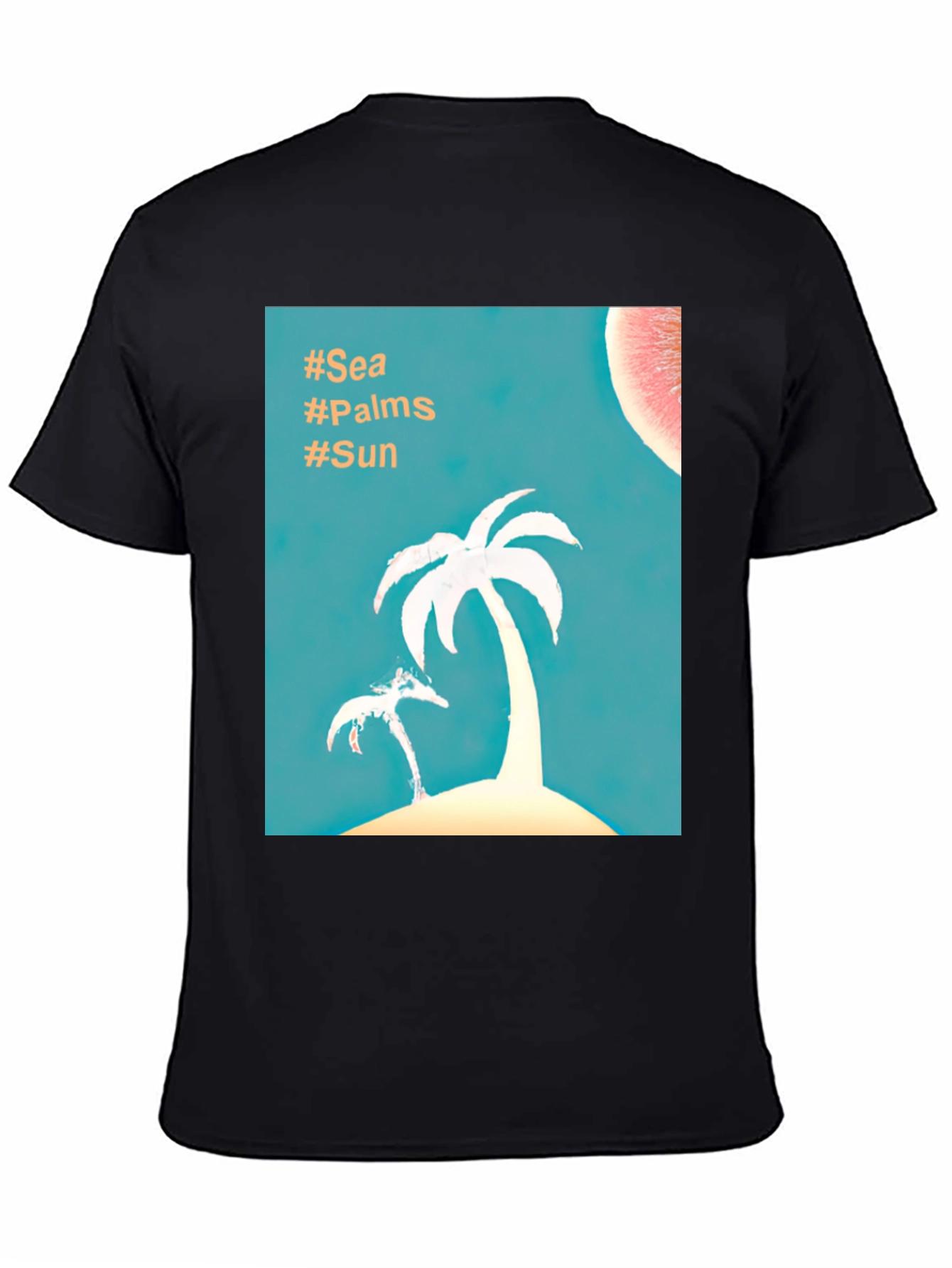 Tropical Palm Tree T-Shirt - Sea Palms Sun Design