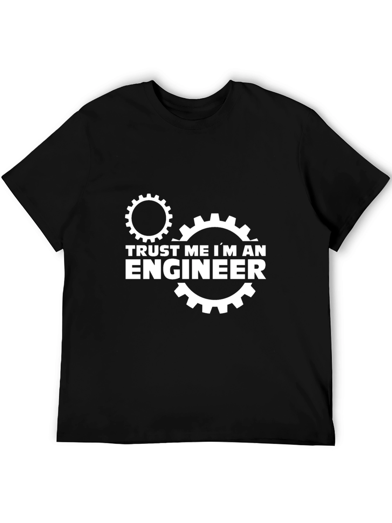 Trust Me Im An Engineer Black T-Shirt