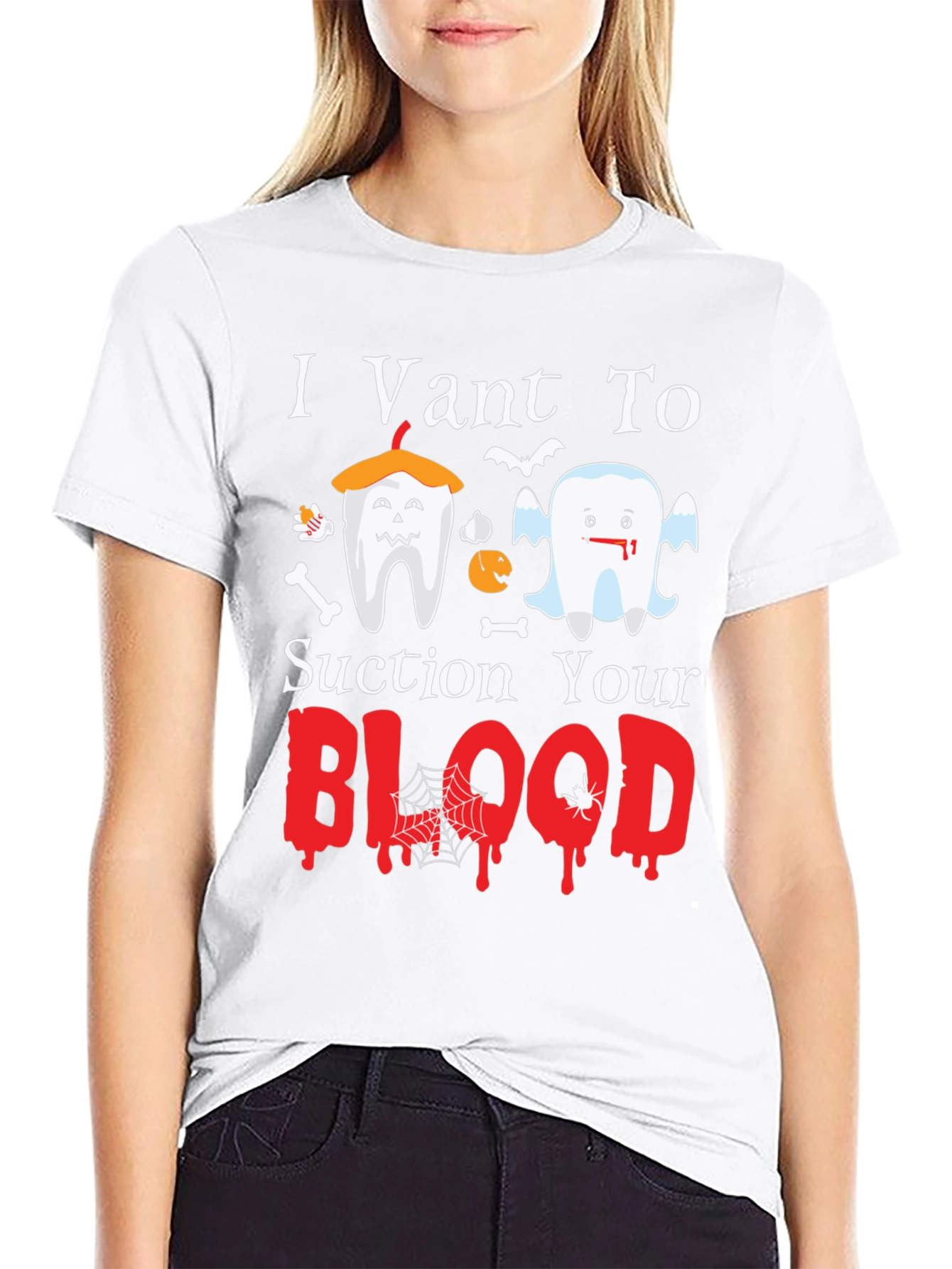 I Vant To Suction Your Blood Halloween T-Shirt